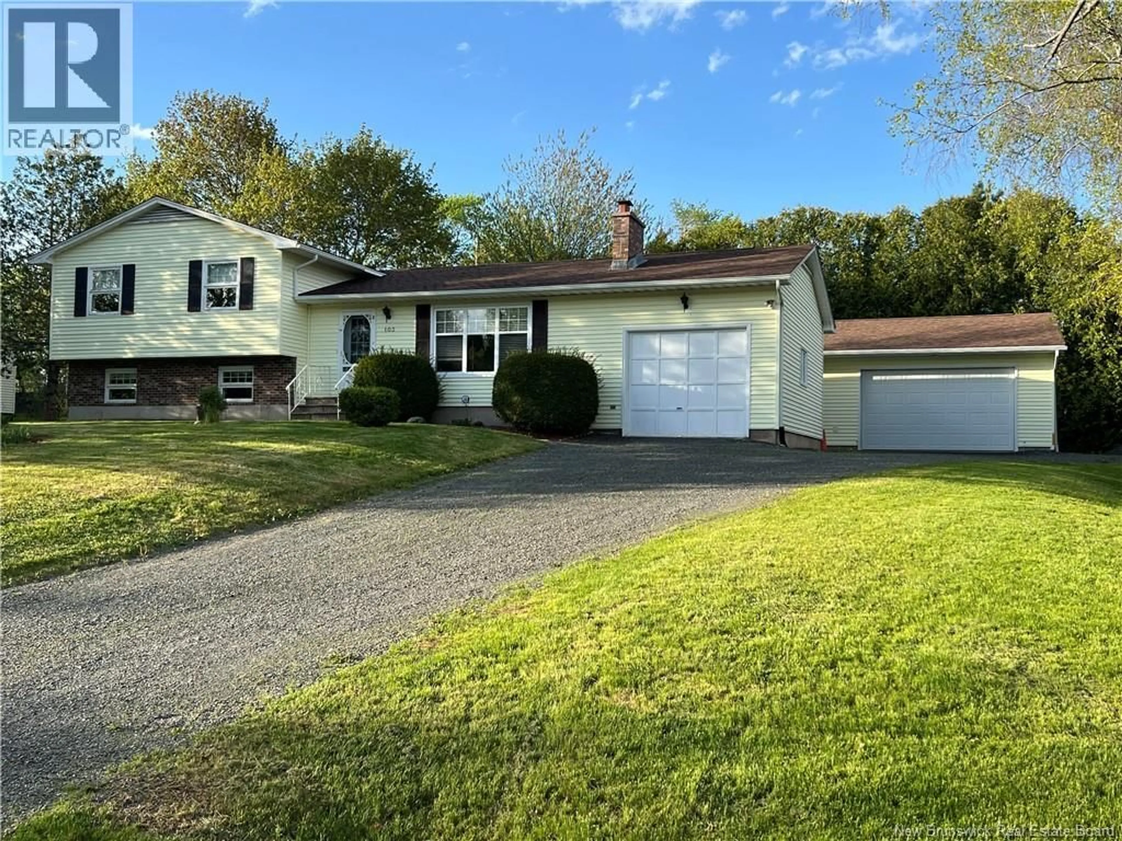 Home with vinyl exterior material, street for 103 CONFEDERATION AVENUE, New Maryland New Brunswick E3C1E5