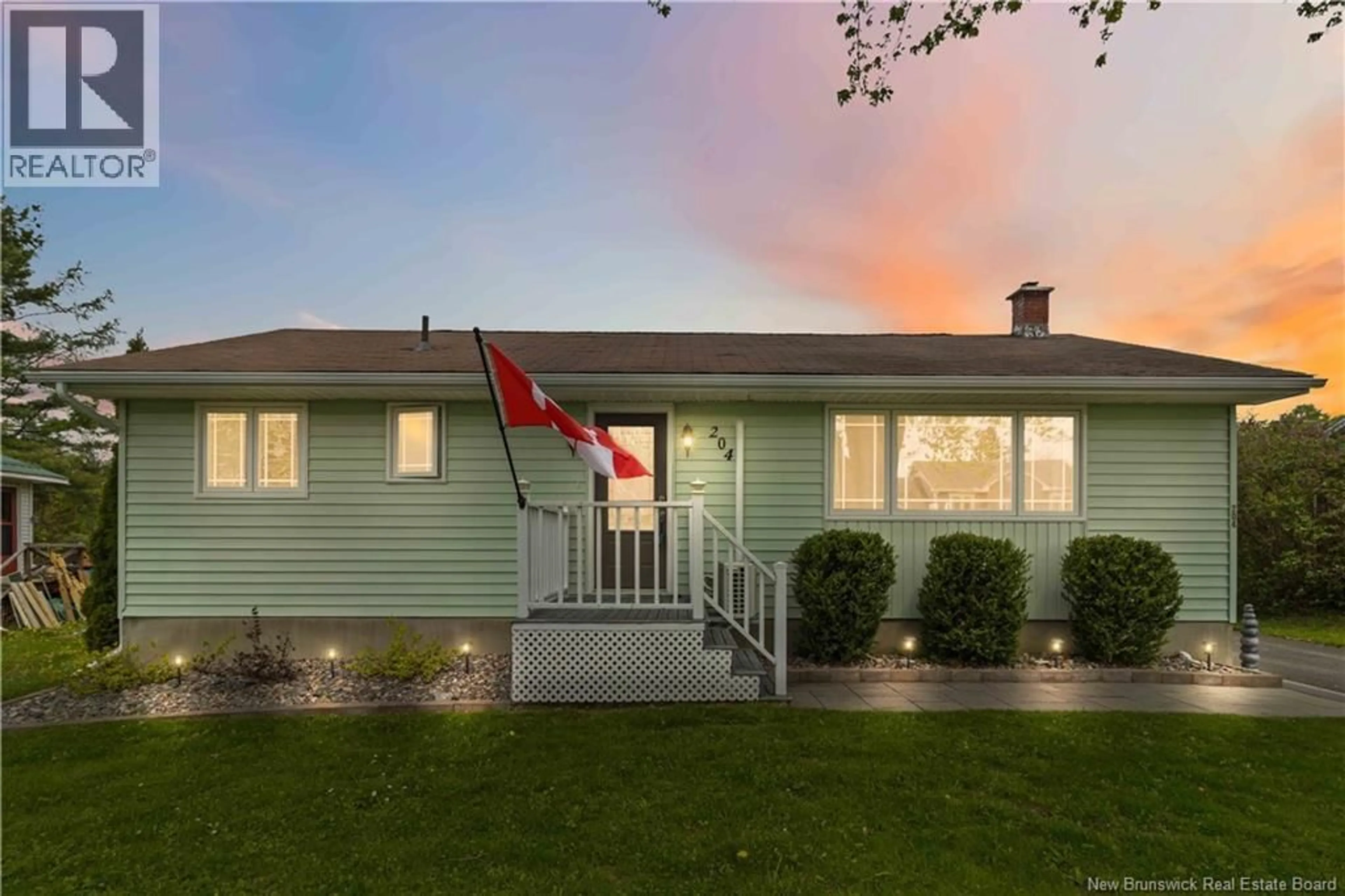 Home with vinyl exterior material, street for 204 MACFARLANE STREET, Fredericton New Brunswick E3A1V6