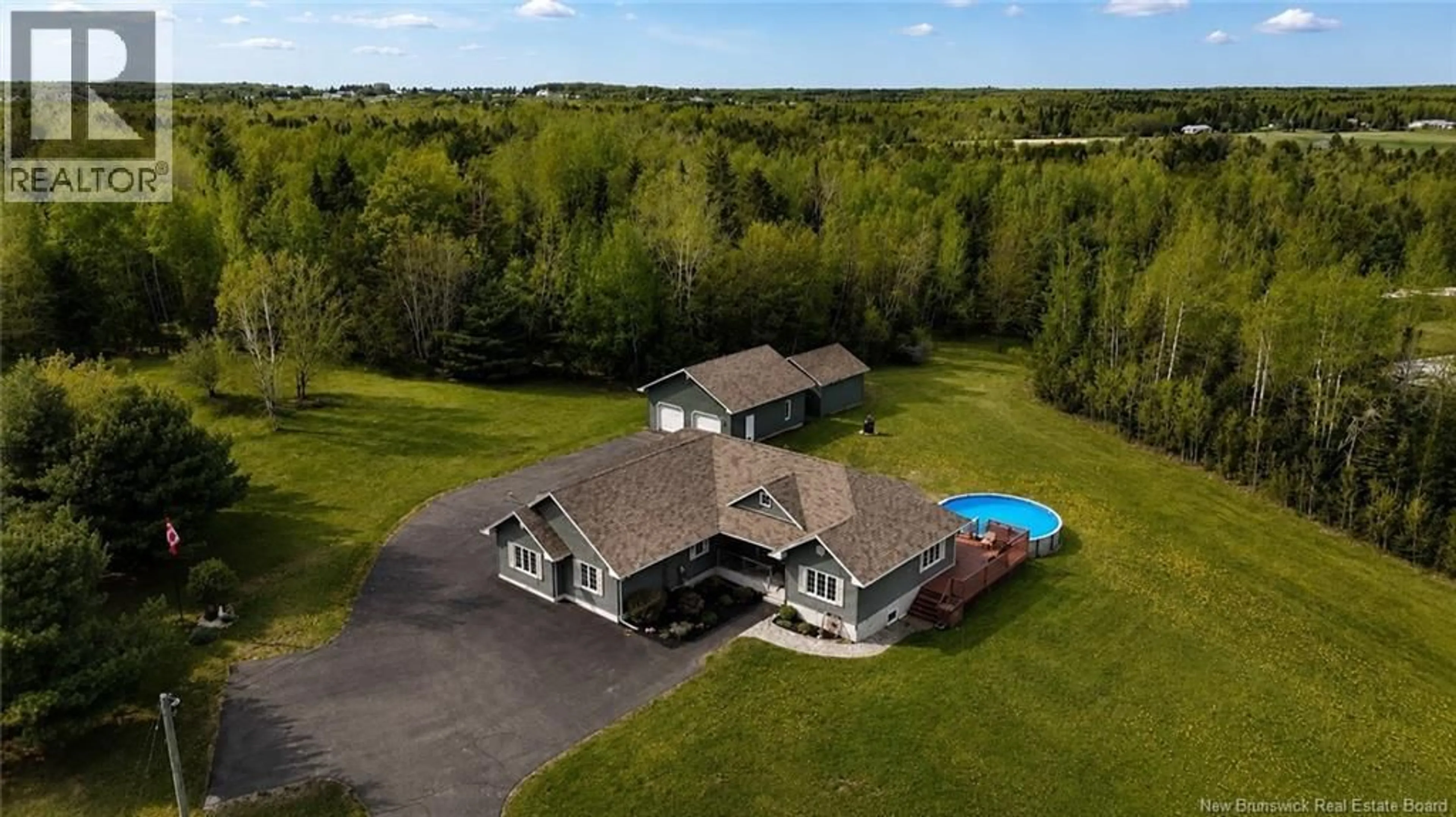 A pic from outside/outdoor area/front of a property/back of a property/a pic from drone, water/lake/river/ocean view for 76 DANIEL DRIVE, Irishtown New Brunswick E1H0B4