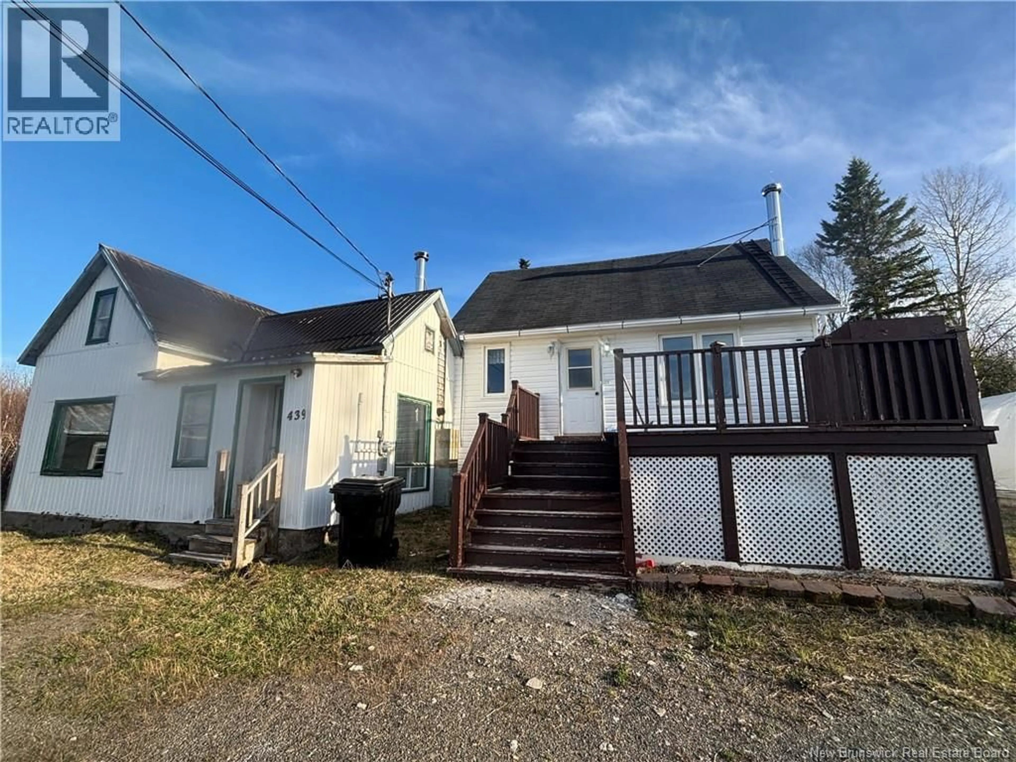 A pic from outside/outdoor area/front of a property/back of a property/a pic from drone, street for 439 CHEMIN MADRAN, Madran New Brunswick E8J2M7