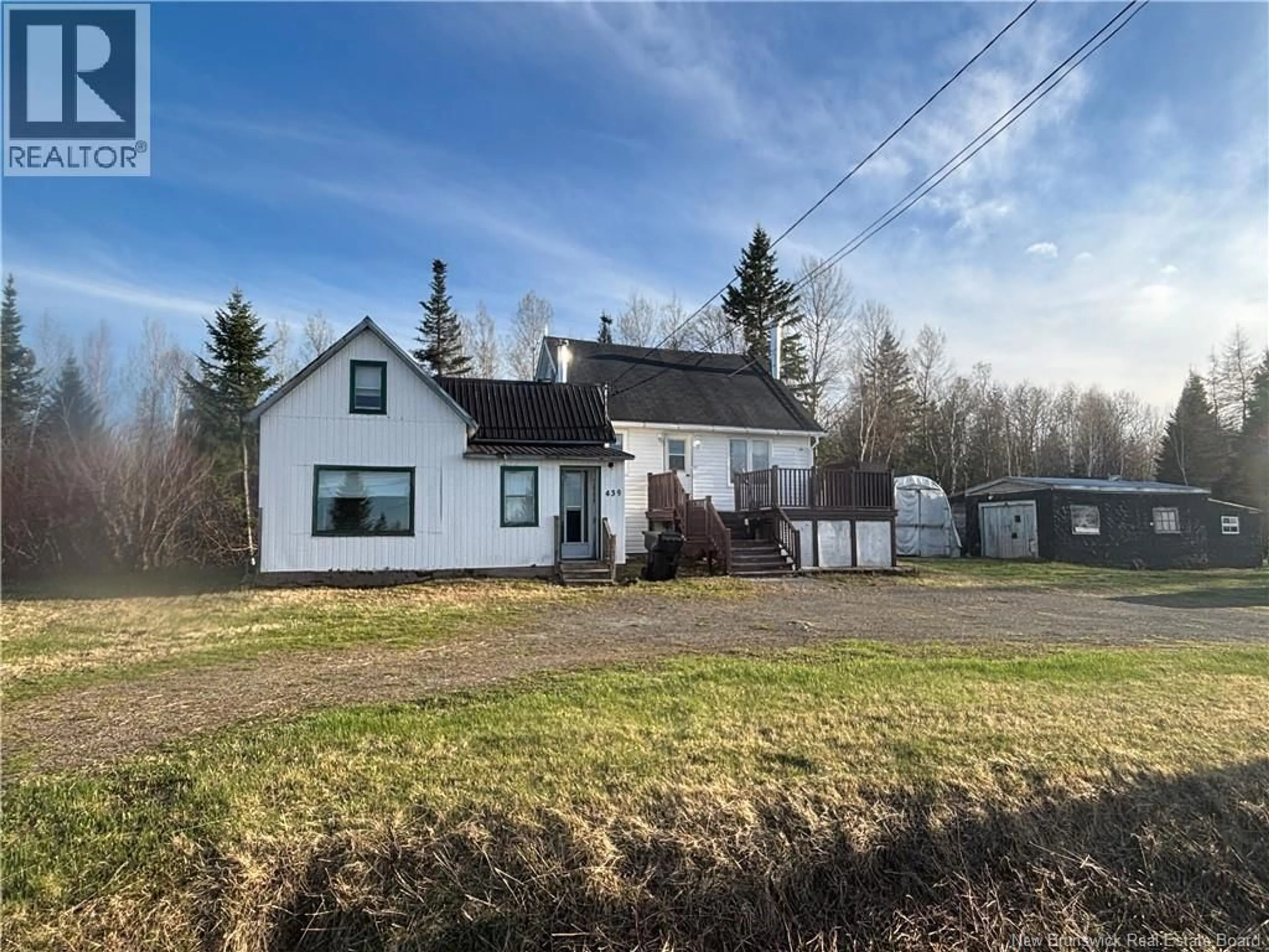 A pic from outside/outdoor area/front of a property/back of a property/a pic from drone, unknown for 439 CHEMIN MADRAN, Madran New Brunswick E8J2M7