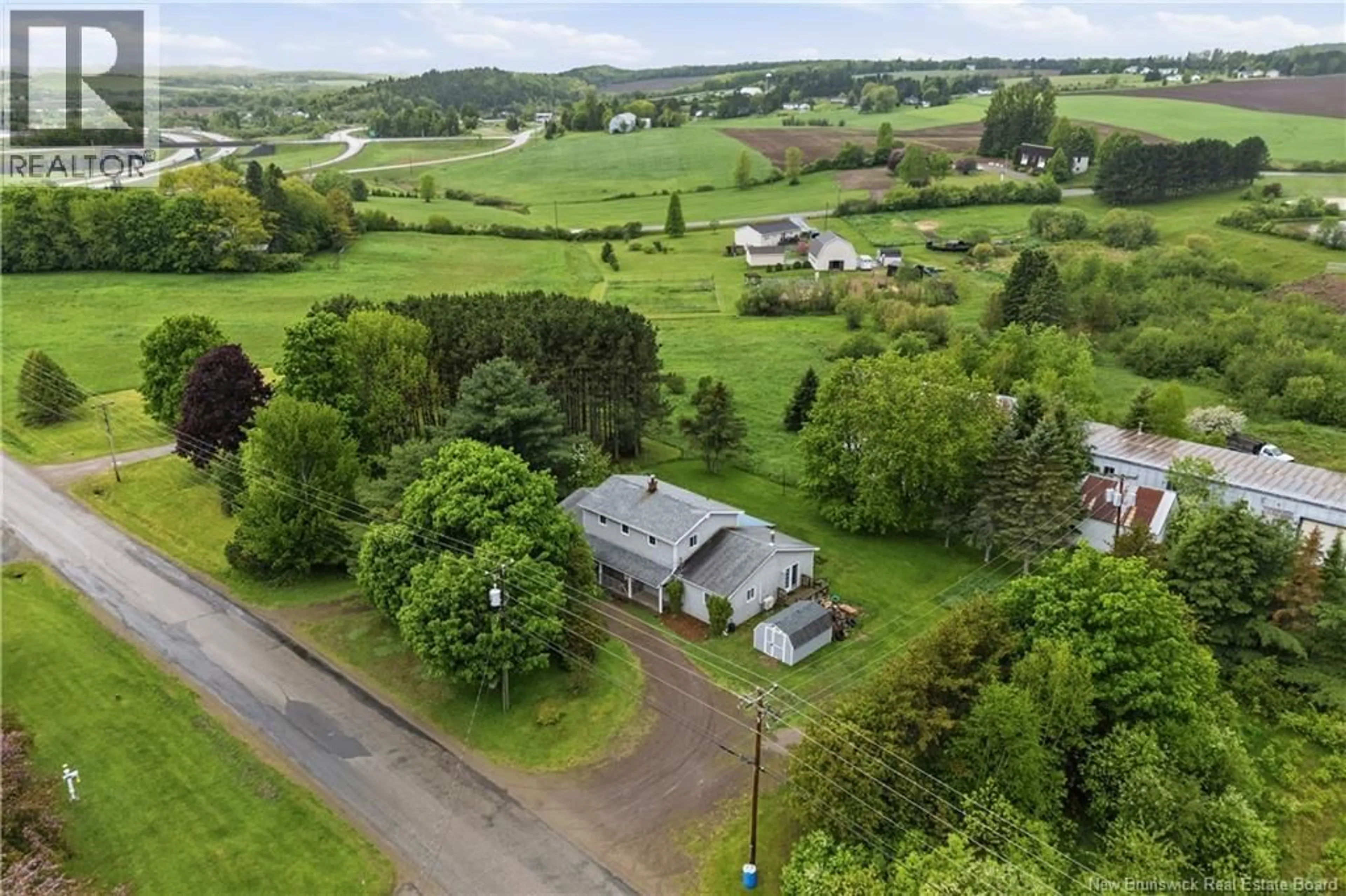 A pic from outside/outdoor area/front of a property/back of a property/a pic from drone, unknown for 245 ROACHVILLE, Roachville New Brunswick E4G2J5