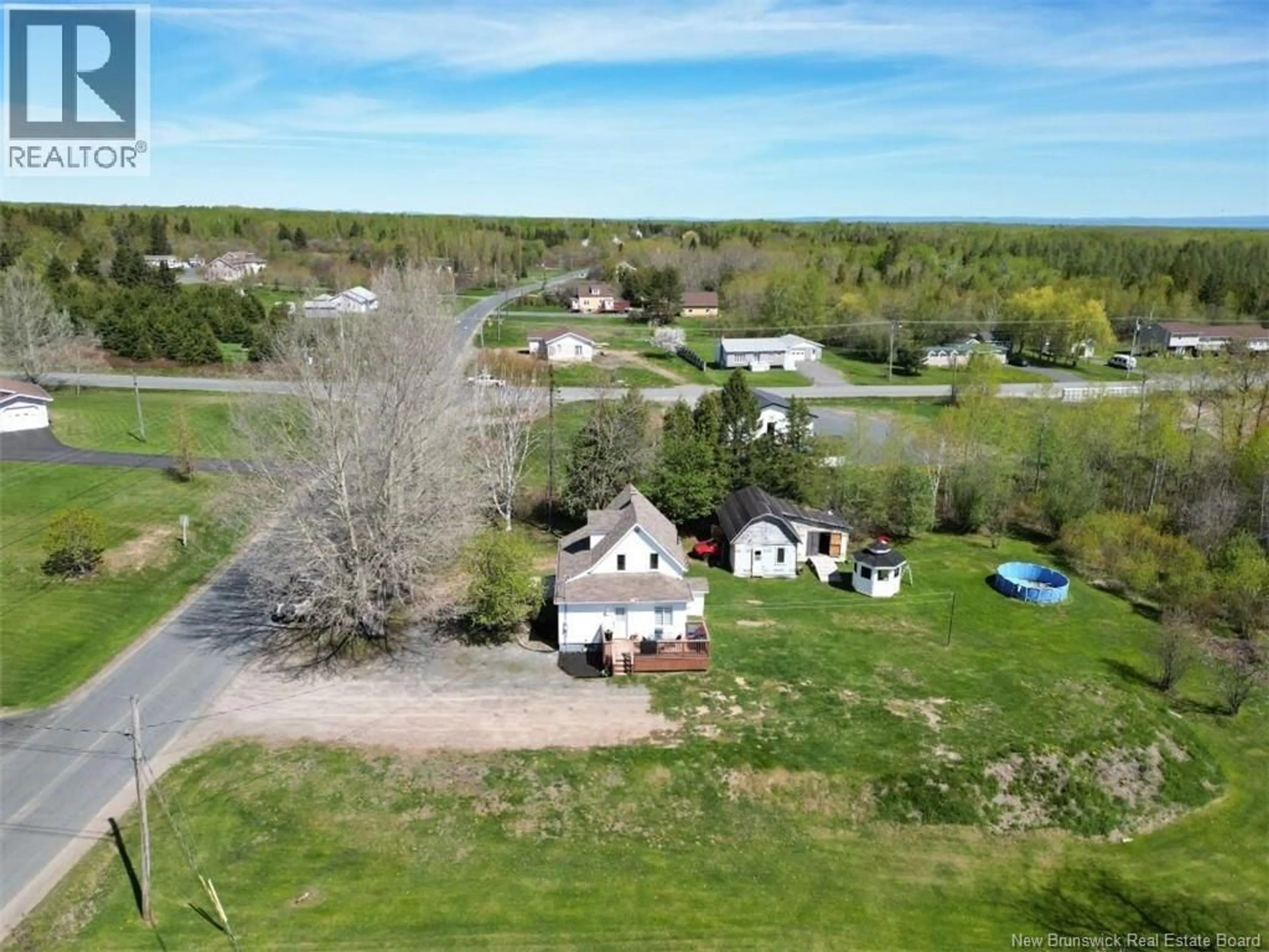 A pic from outside/outdoor area/front of a property/back of a property/a pic from drone, water/lake/river/ocean view for 3462 ROUTE 315, Laplante New Brunswick E8J2A9