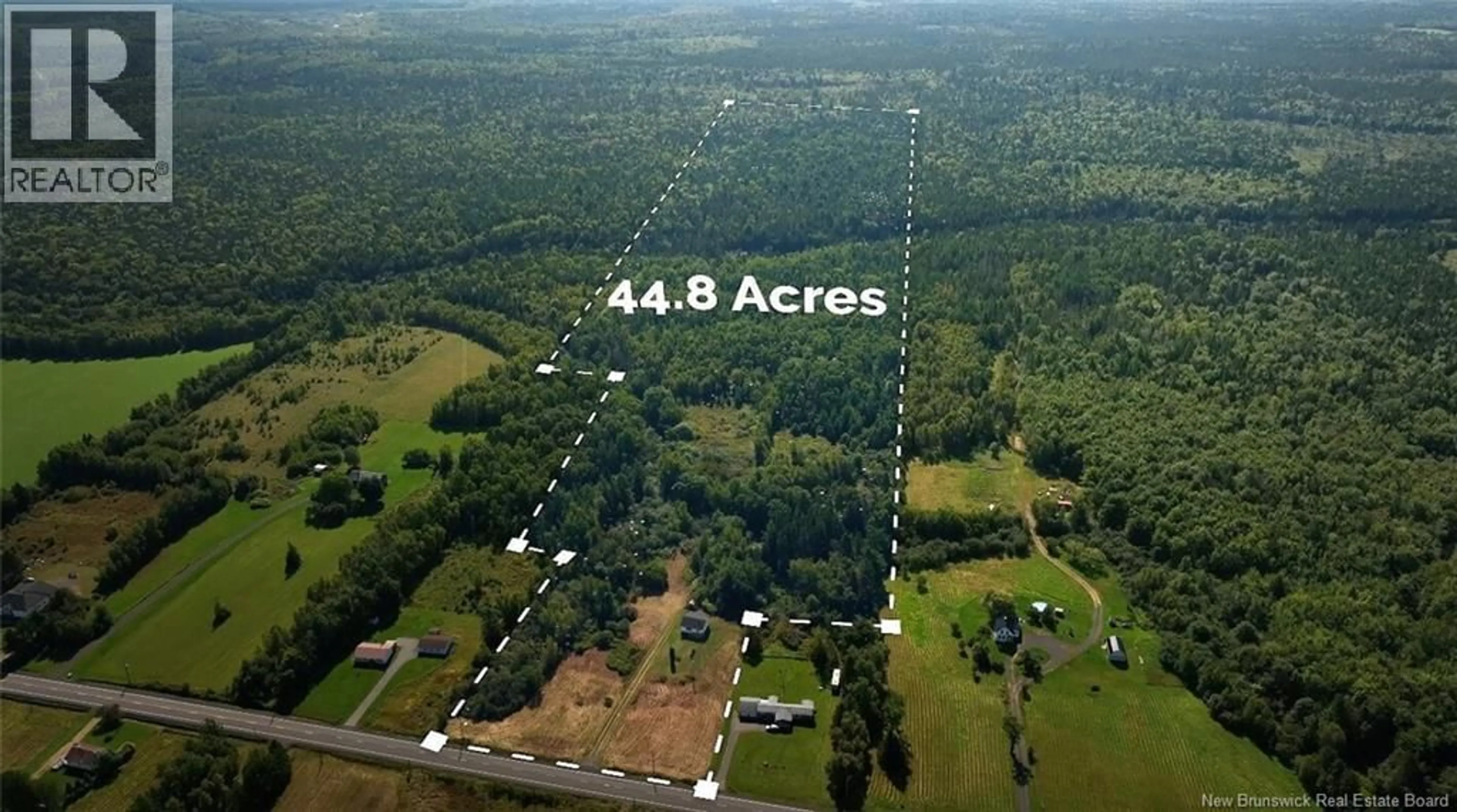 A pic from outside/outdoor area/front of a property/back of a property/a pic from drone, forest/trees view for 6386 ROUTE 10, Upper Salmon Creek New Brunswick E3A1E1
