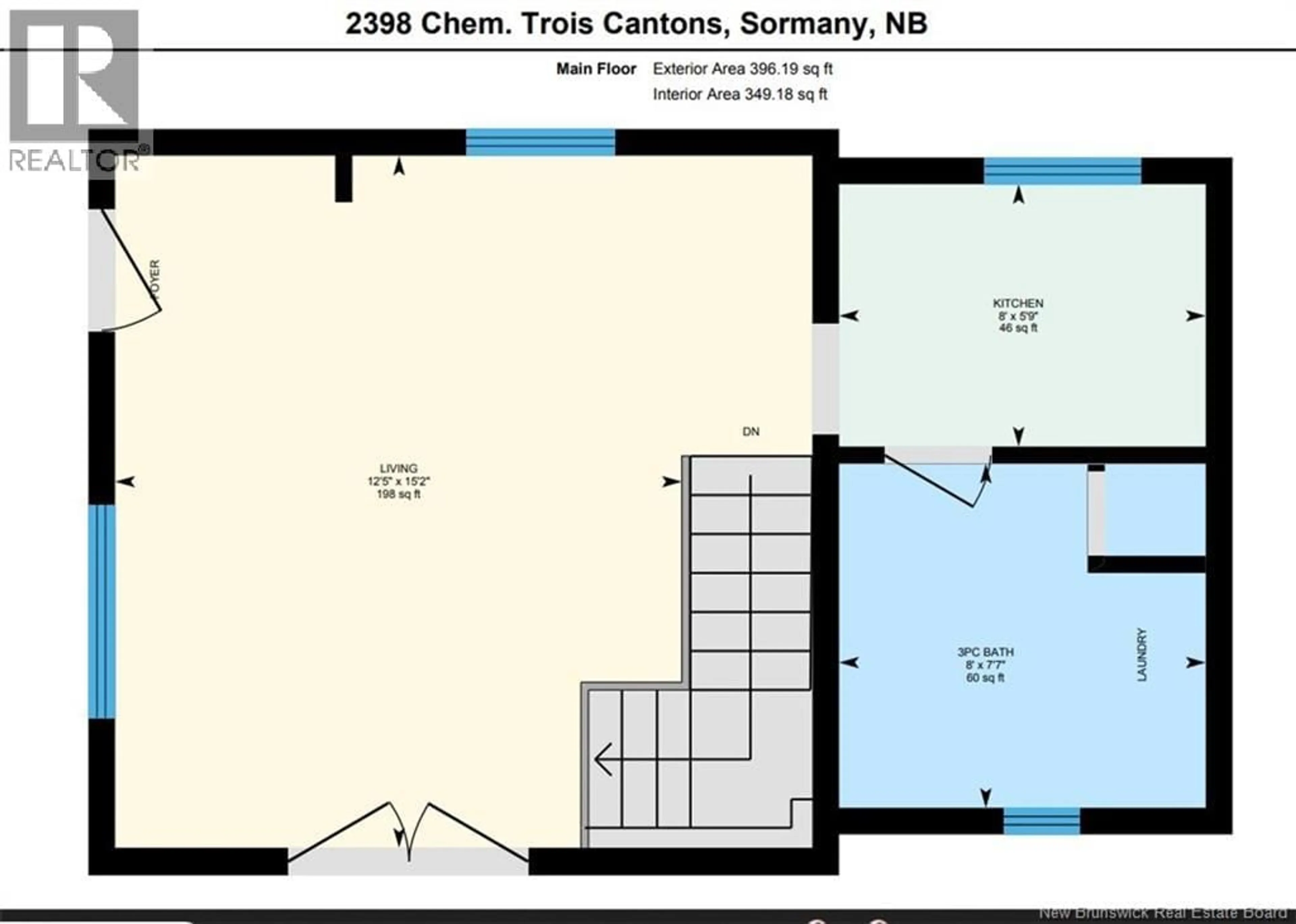 Floor plan for 2398 DES TROIS CANTONS, Sormany New Brunswick E8K3B7