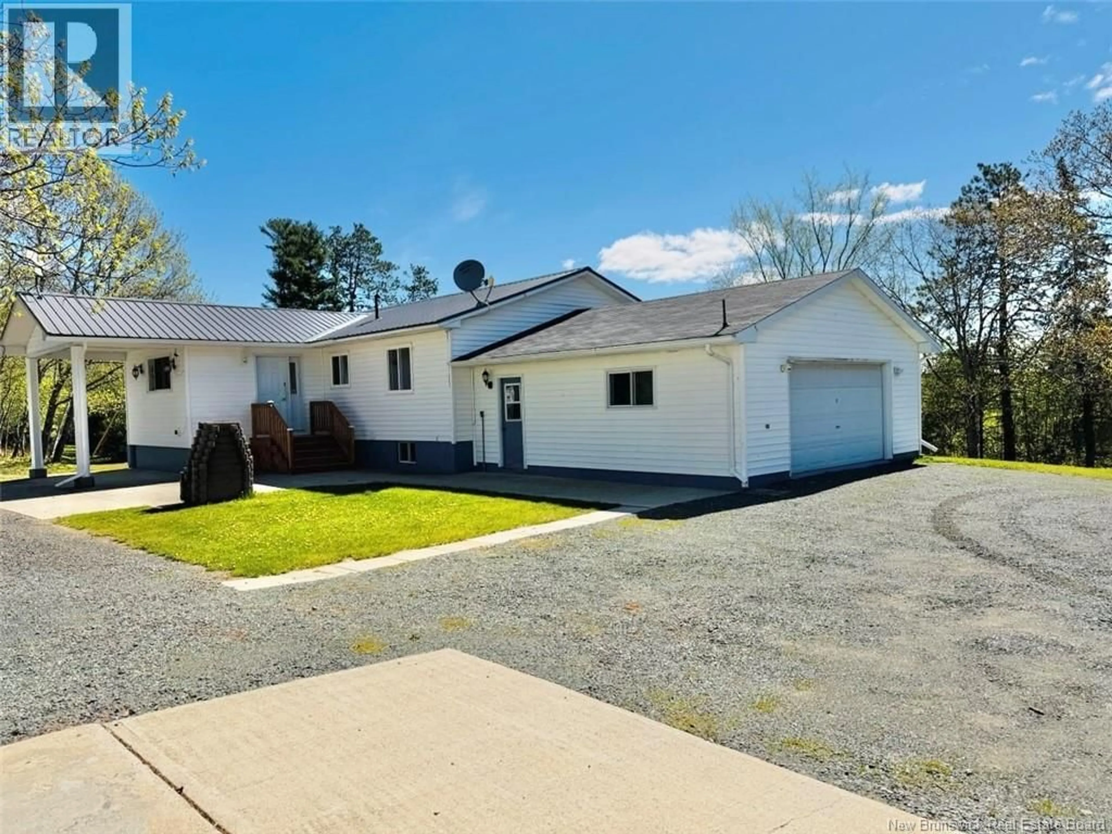 A pic from outside/outdoor area/front of a property/back of a property/a pic from drone, street for 11035 RTE 8 HWY, Upper Blackville New Brunswick E9B1T4