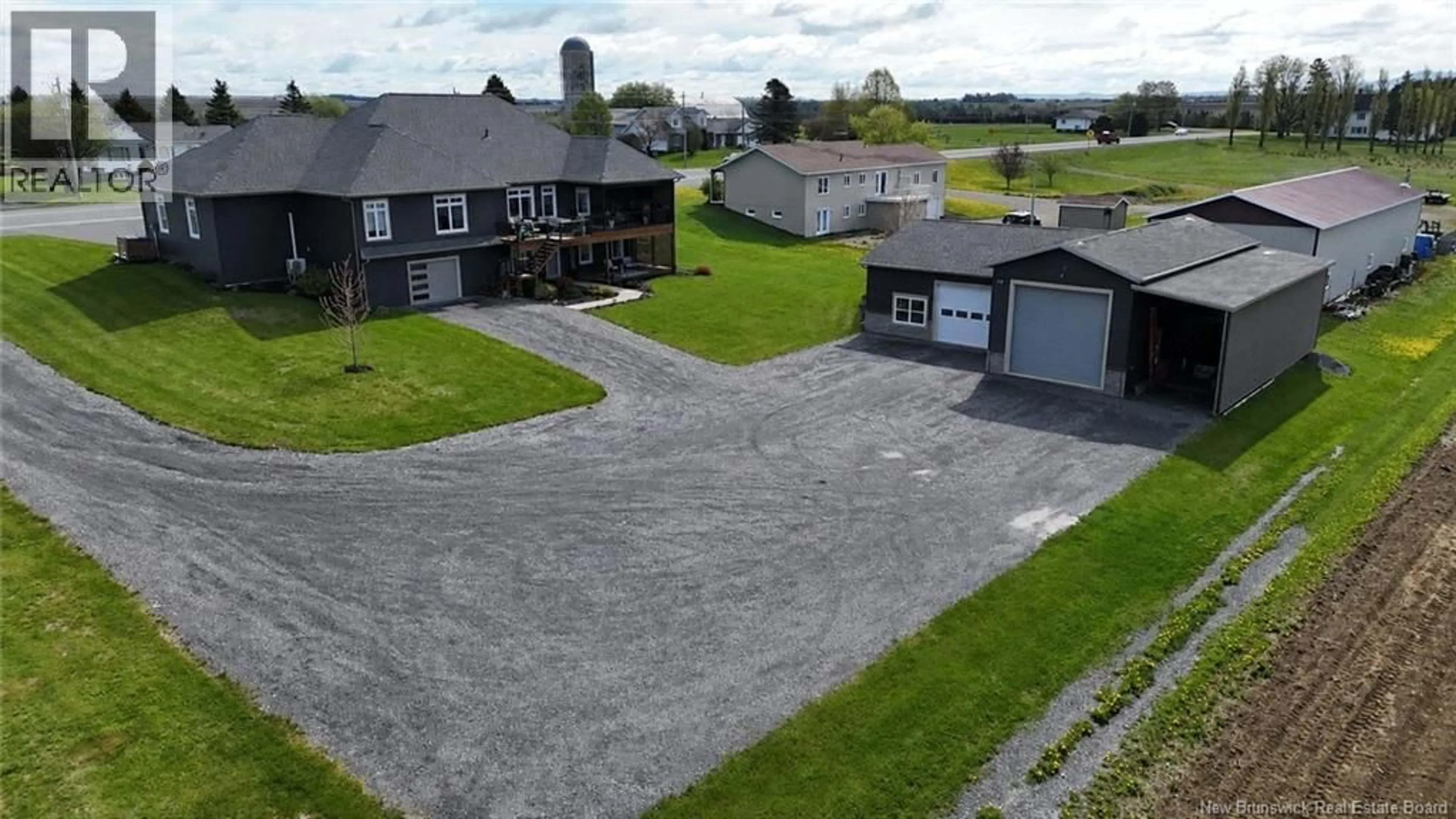 A pic from outside/outdoor area/front of a property/back of a property/a pic from drone, building for 1047 ROUTE 108, DSL de Drummond/DSL of Drummond New Brunswick E3Y2J6