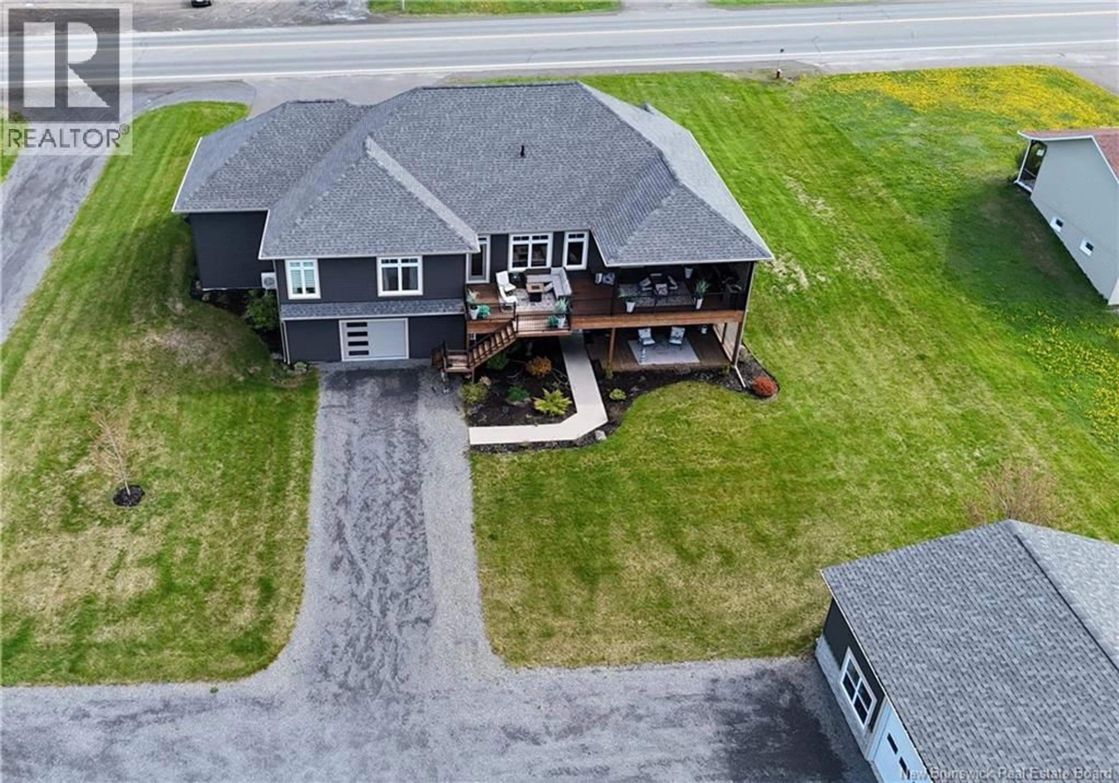 A pic from outside/outdoor area/front of a property/back of a property/a pic from drone, building for 1047 ROUTE 108, DSL de Drummond/DSL of Drummond New Brunswick E3Y2J6
