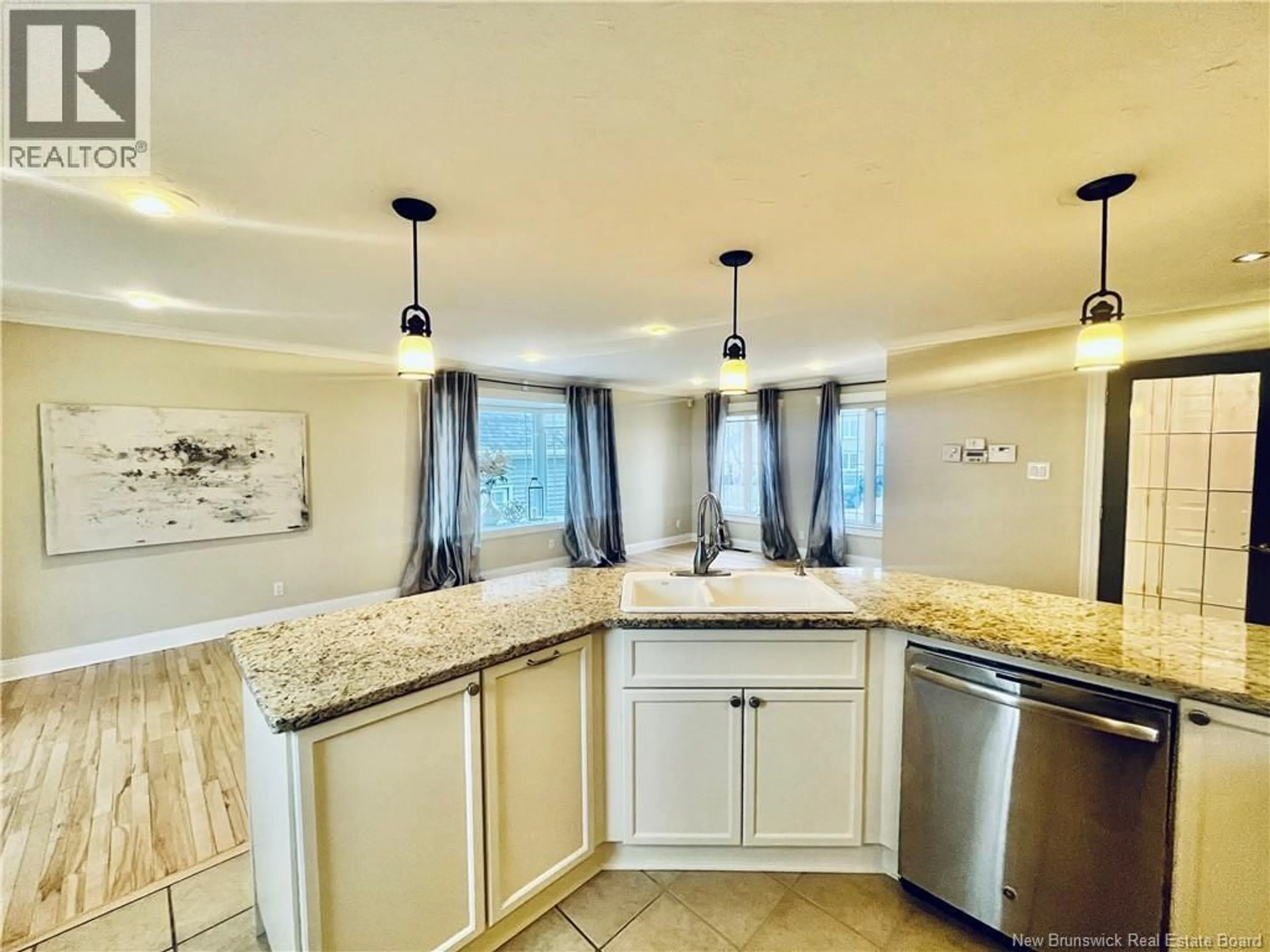 Open concept kitchen, ceramic/tile floor for 72 BLISS CARMAN DRIVE, Fredericton New Brunswick E3B9P4