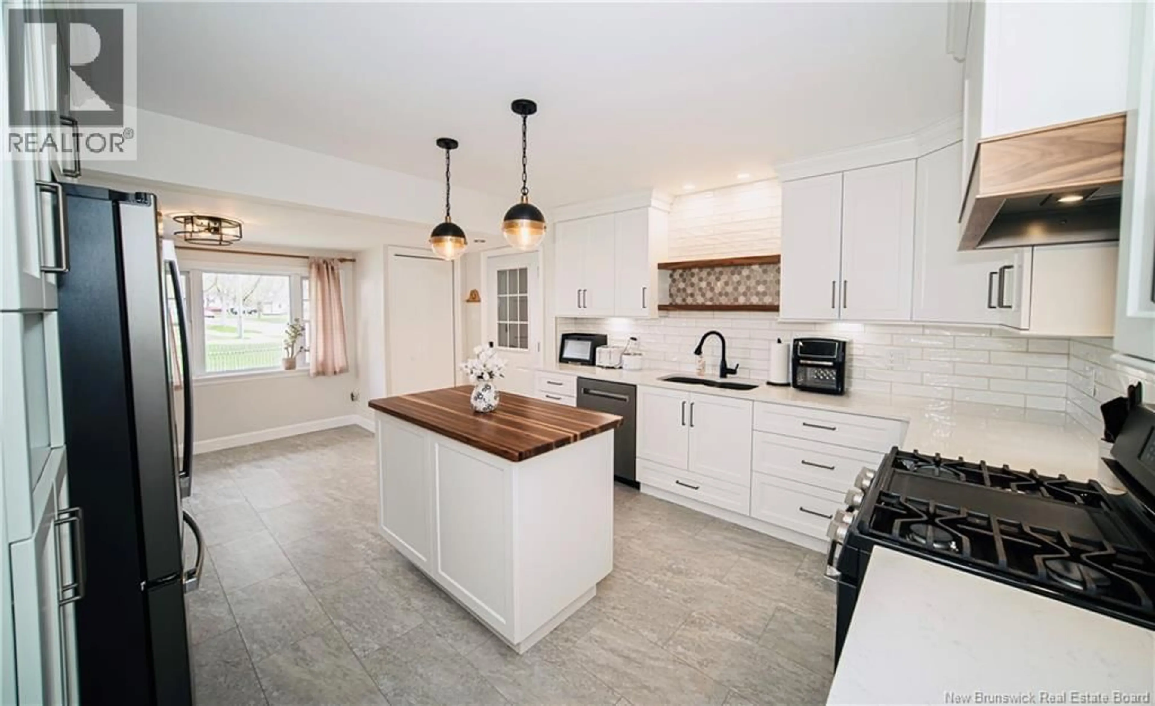 Open concept kitchen, ceramic/tile floor for 171 SUNSET DRIVE, Fredericton New Brunswick E3A1A2