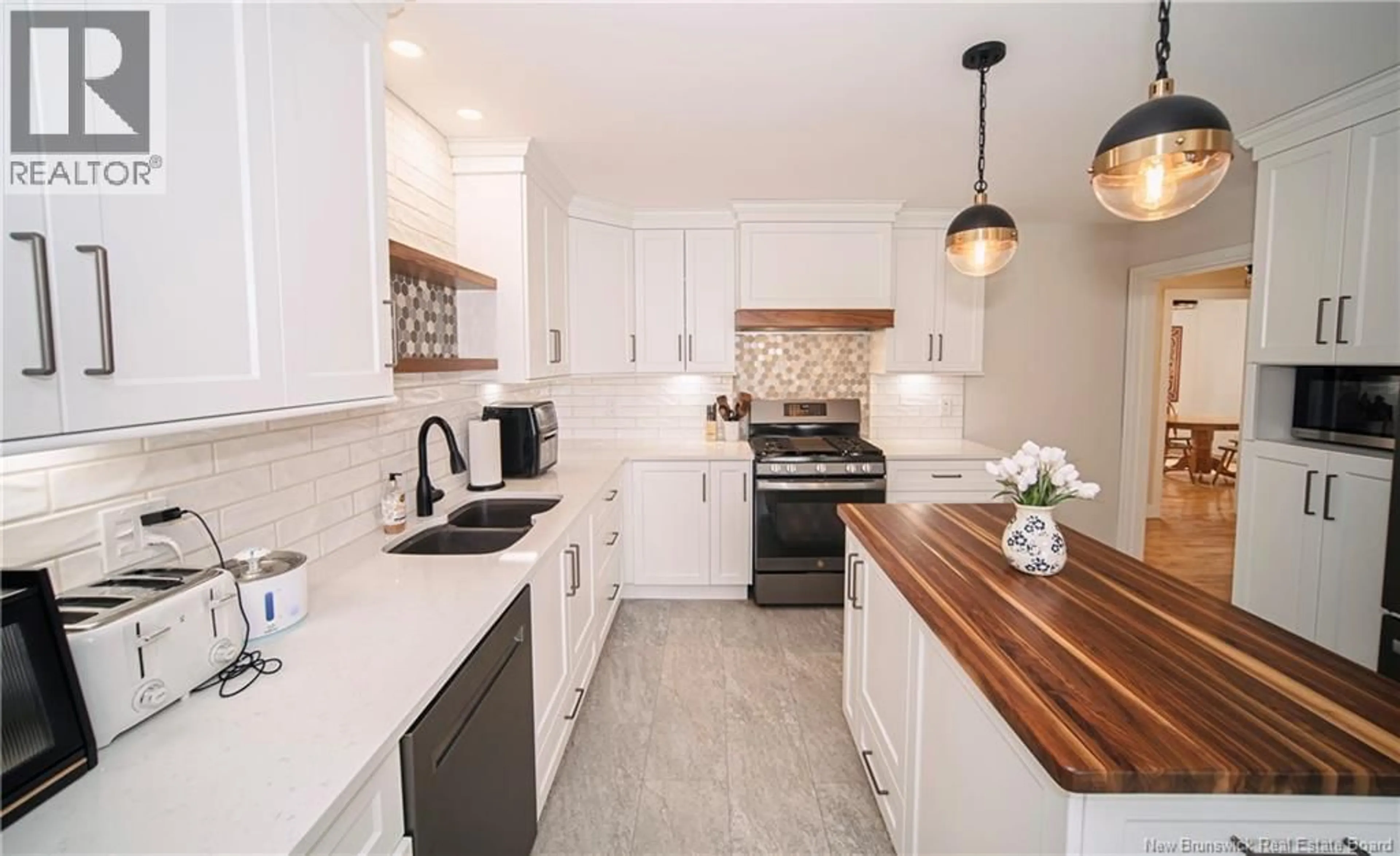 Open concept kitchen, ceramic/tile floor for 171 SUNSET DRIVE, Fredericton New Brunswick E3A1A2