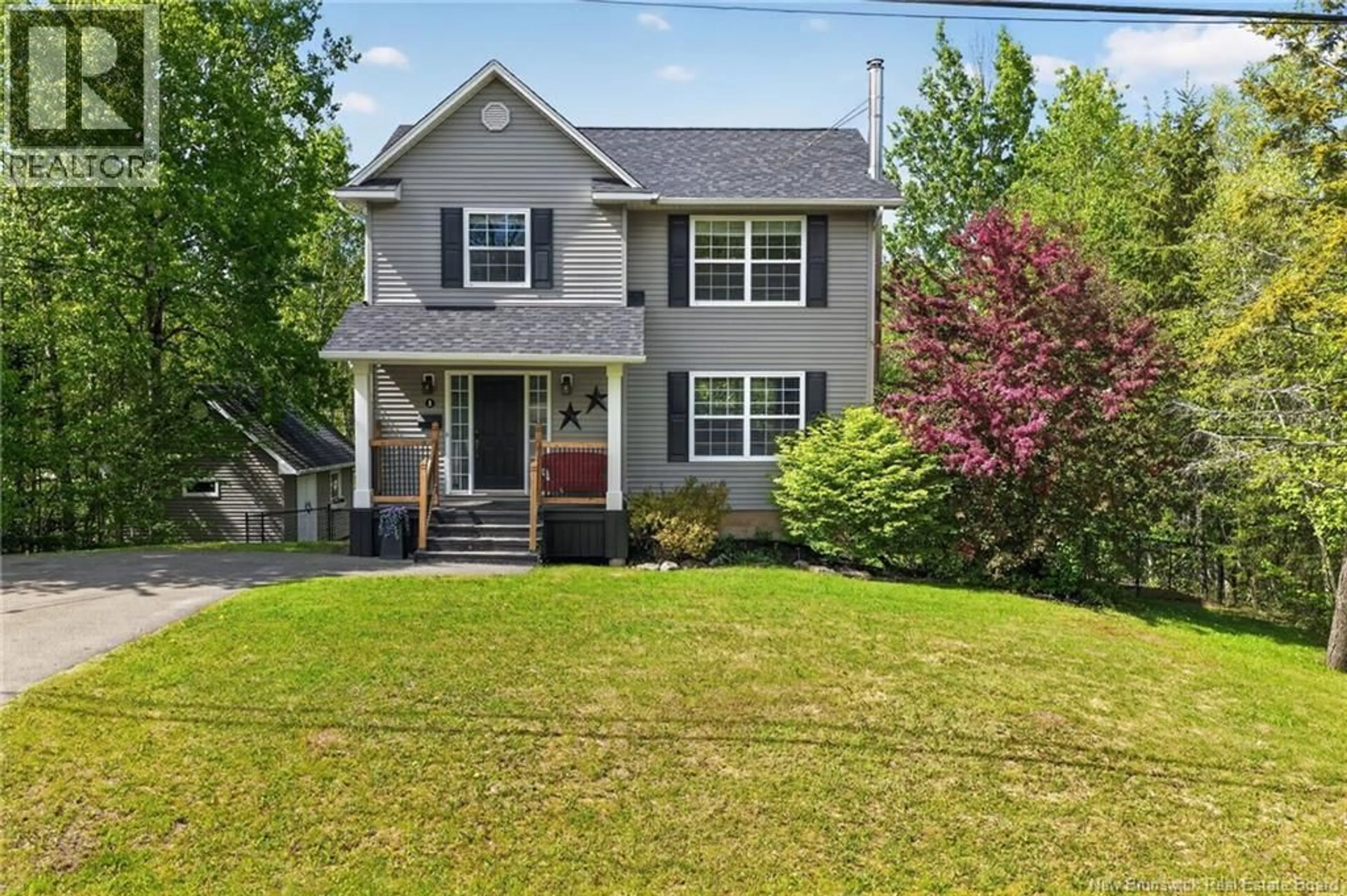Home with vinyl exterior material, street for 1 MARCOMBE STREET, Lower Coverdale New Brunswick E1J1K2