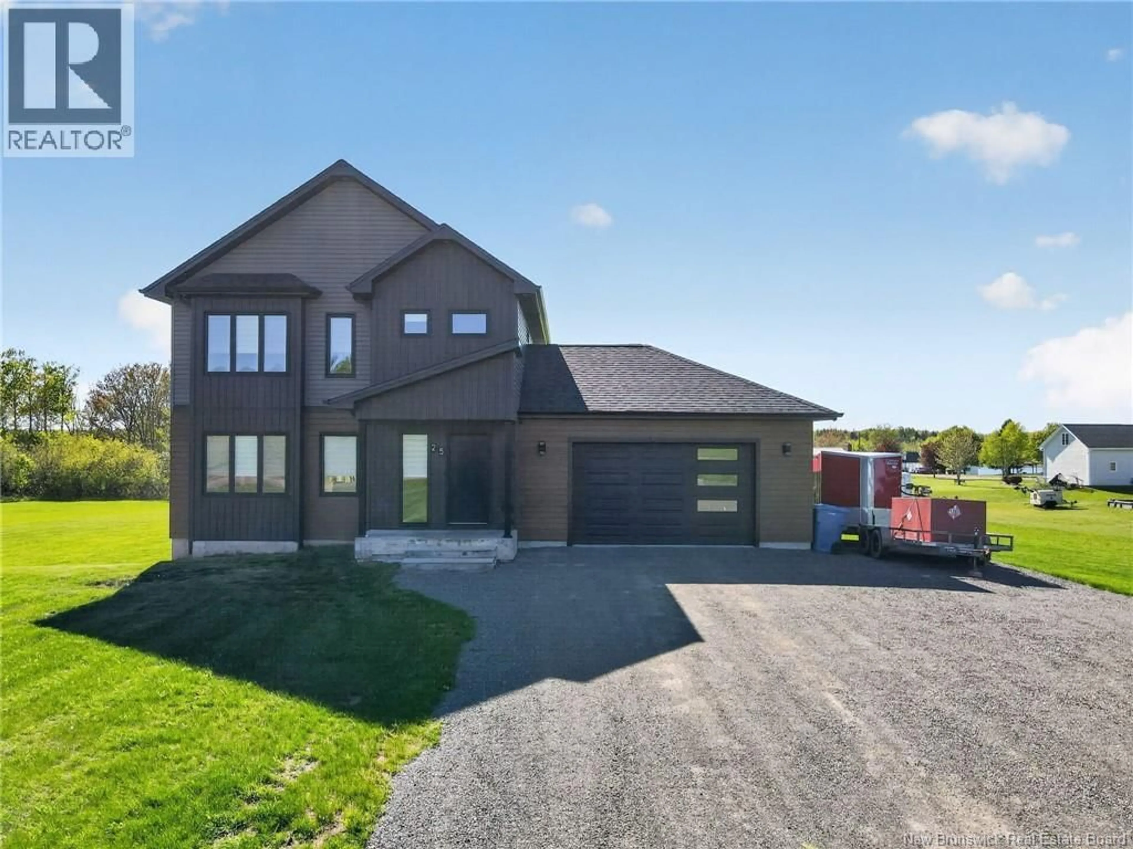 A pic from outside/outdoor area/front of a property/back of a property/a pic from drone, street for 25 GEORGES RUE, Grand-Barachois New Brunswick E4P7N1