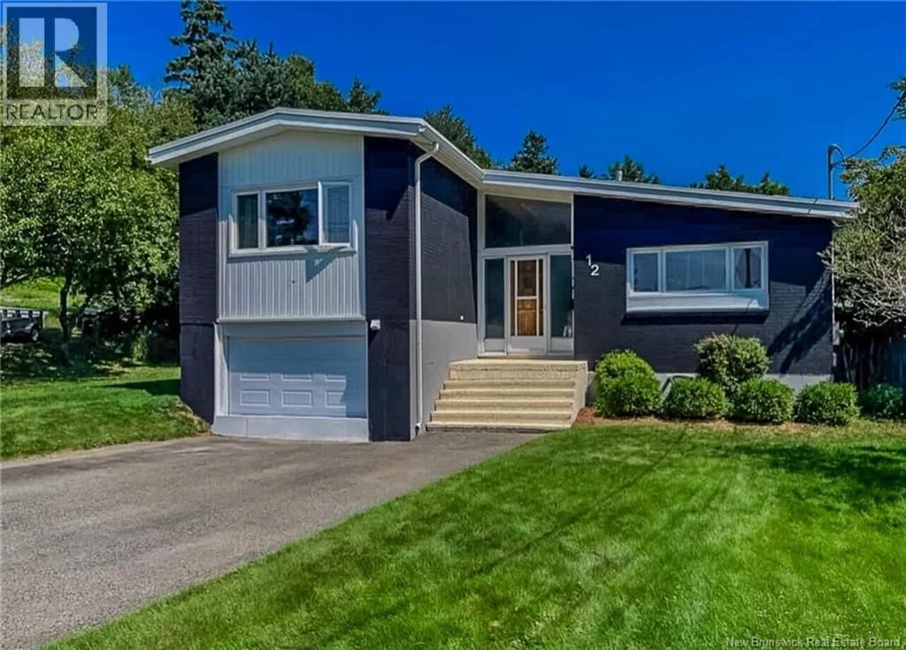 Home with vinyl exterior material, street for 12 GRANT CRESCENT, Saint John New Brunswick E2K2A9