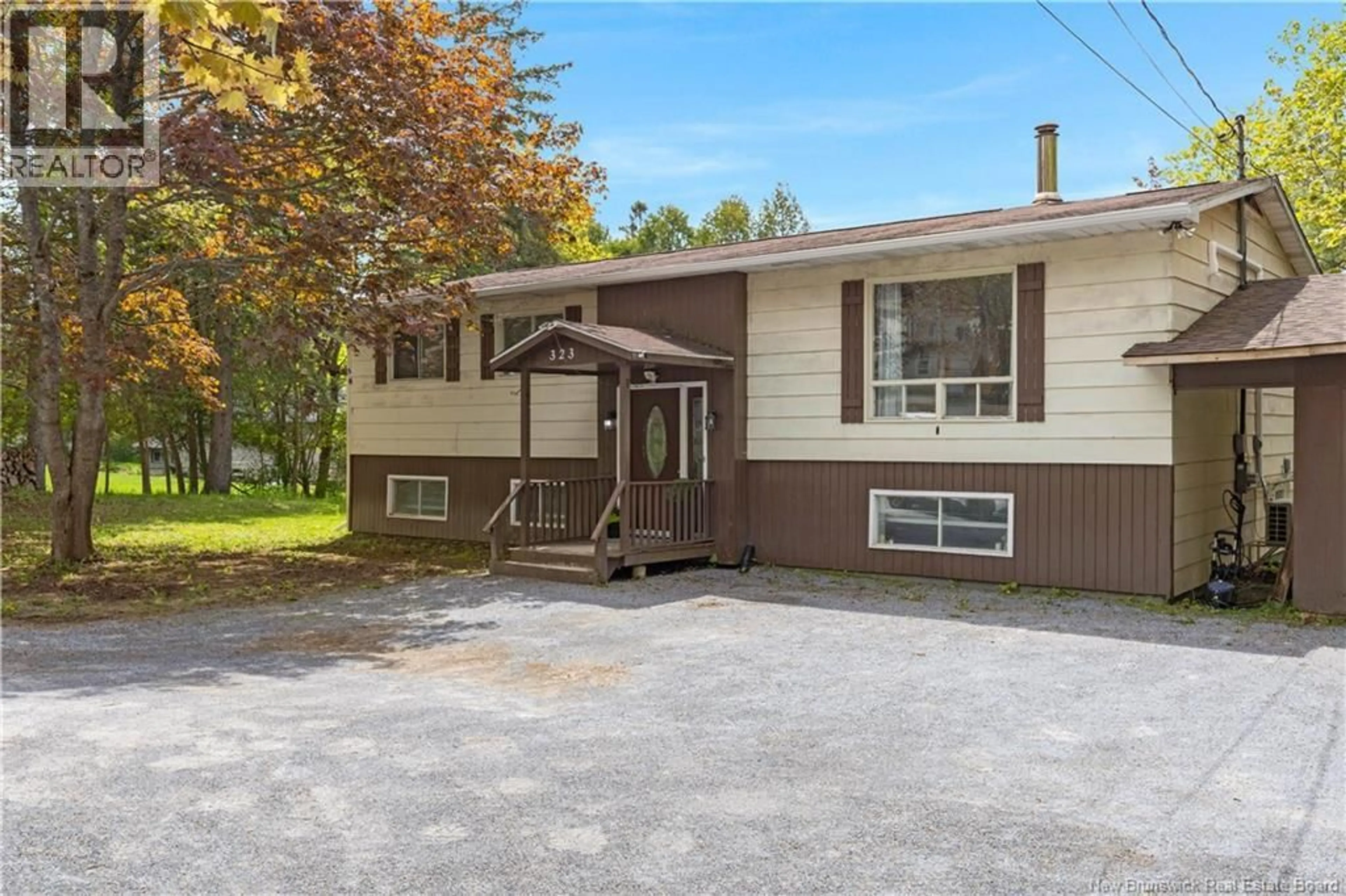 Home with vinyl exterior material, street for 323 GONDOLA POINT ROAD, Rothesay New Brunswick E2E1Y4