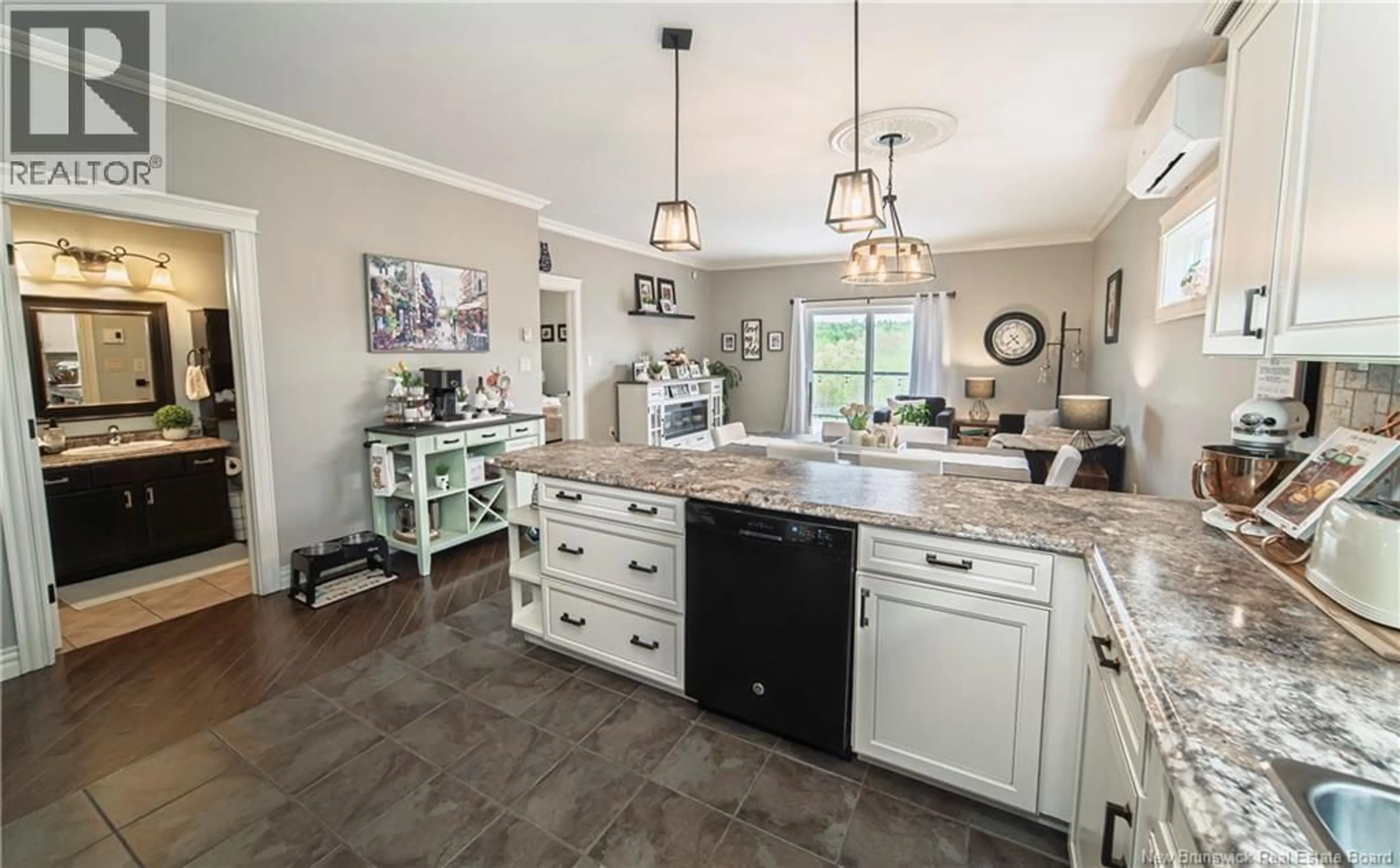 Open concept kitchen, ceramic/tile floor for 566 CANADA STREET, Fredericton New Brunswick E3A8W5