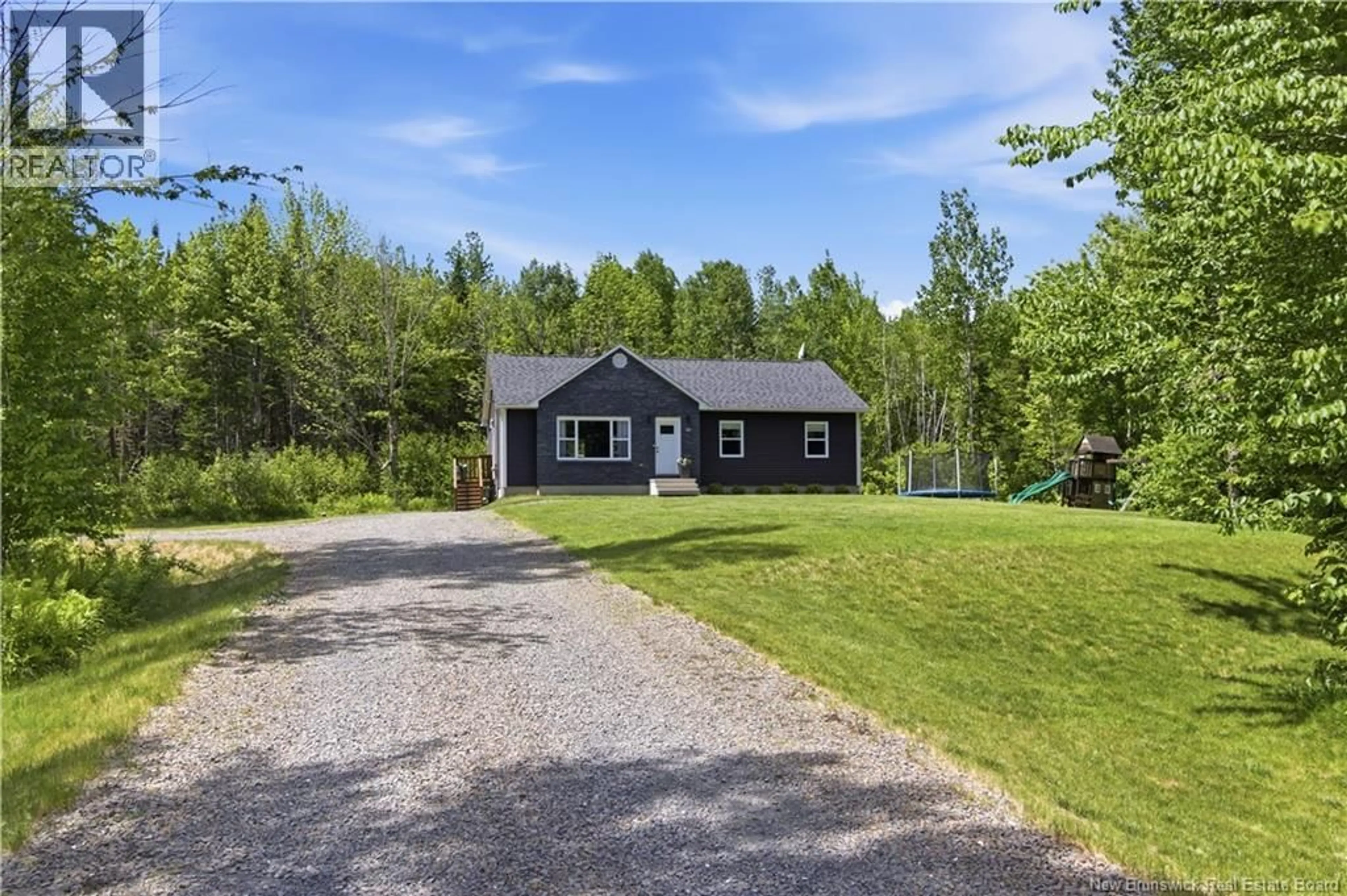 A pic from outside/outdoor area/front of a property/back of a property/a pic from drone, water/lake/river/ocean view for 39 MALBEC LANE, Noonan New Brunswick E3A7N6