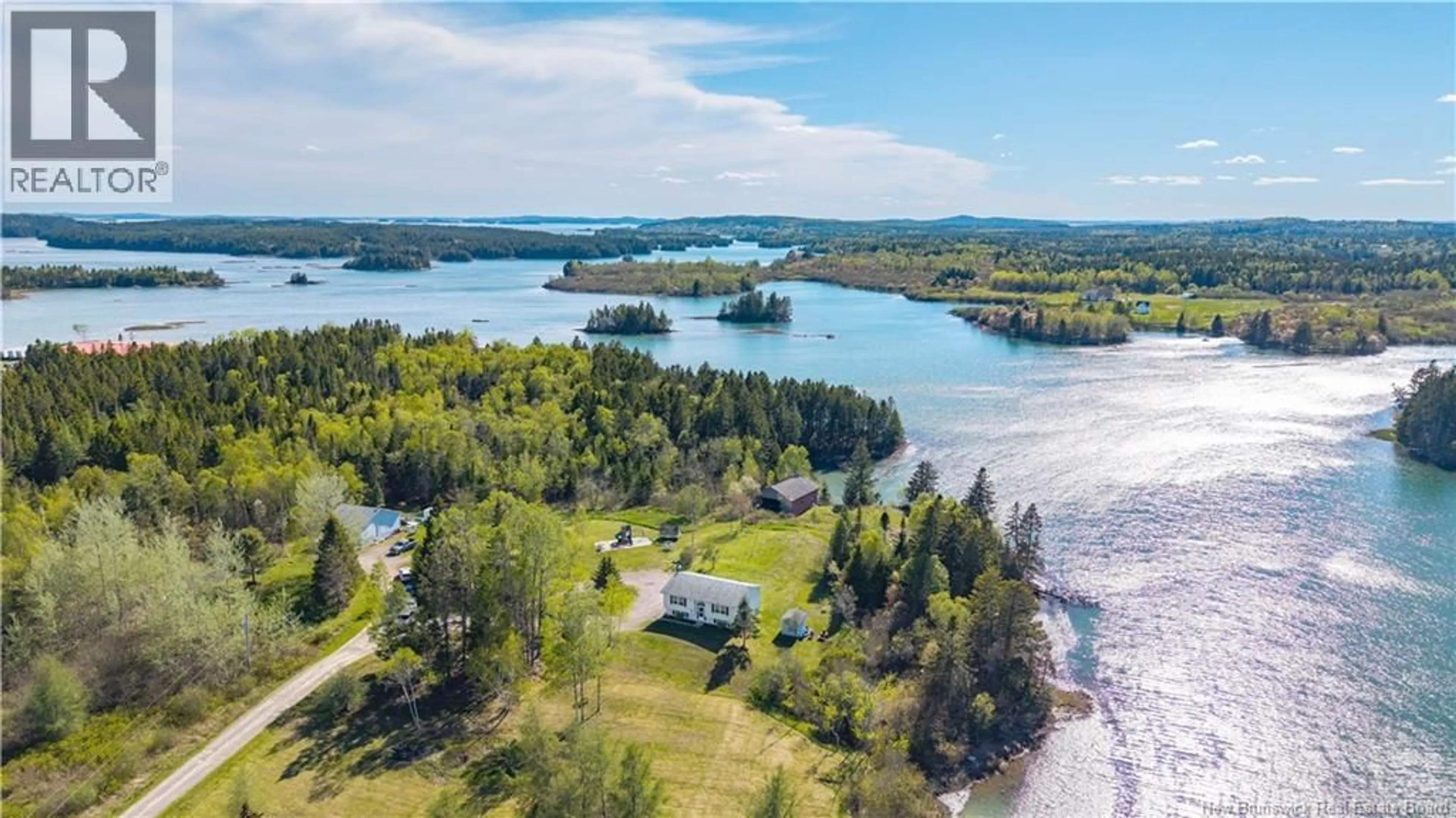 A pic from outside/outdoor area/front of a property/back of a property/a pic from drone, water/lake/river/ocean view for 40 LIMEKILN ROAD, Letang New Brunswick E5C2A6