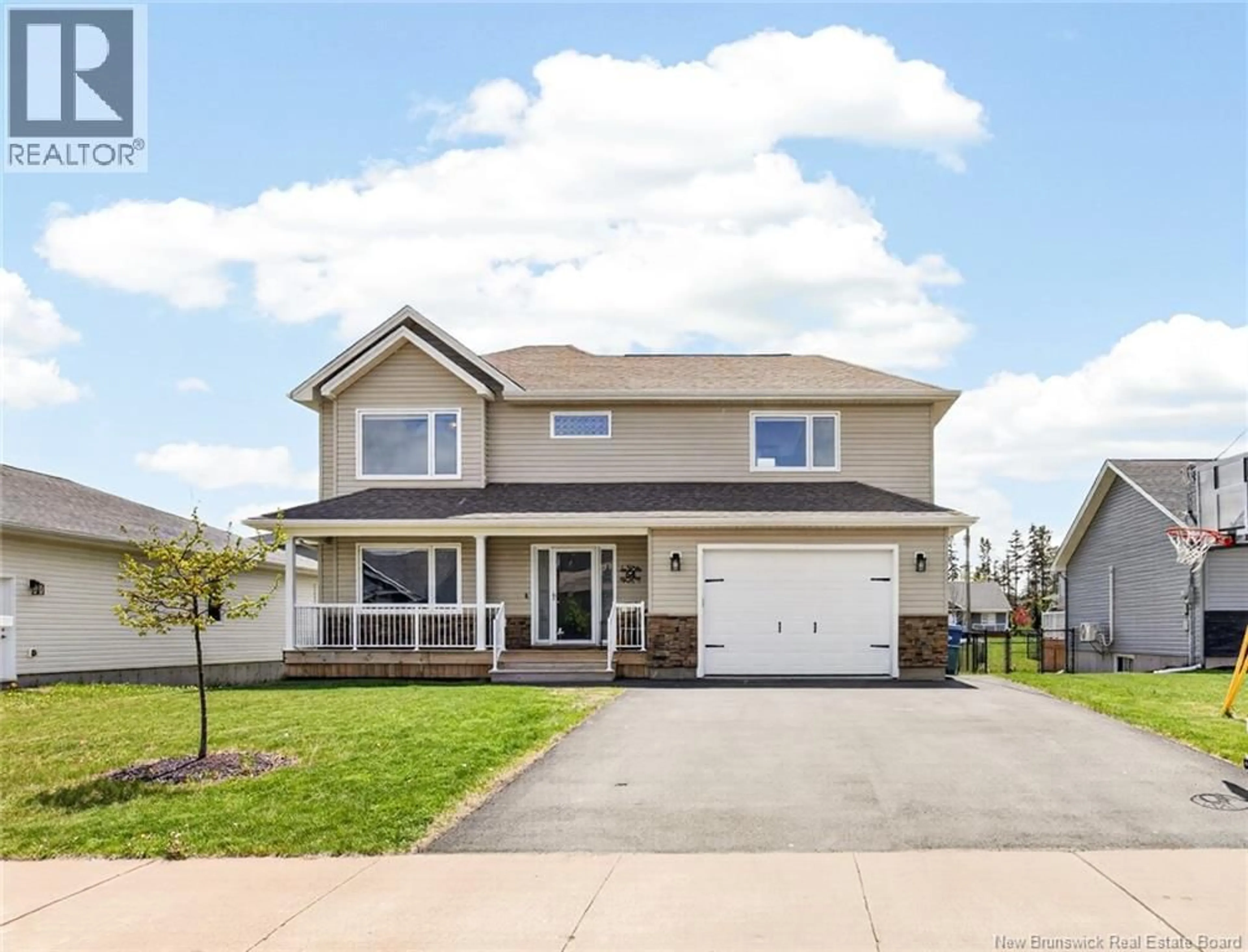 Home with vinyl exterior material, street for 64 SATARA DRIVE, Moncton New Brunswick E1G6A6