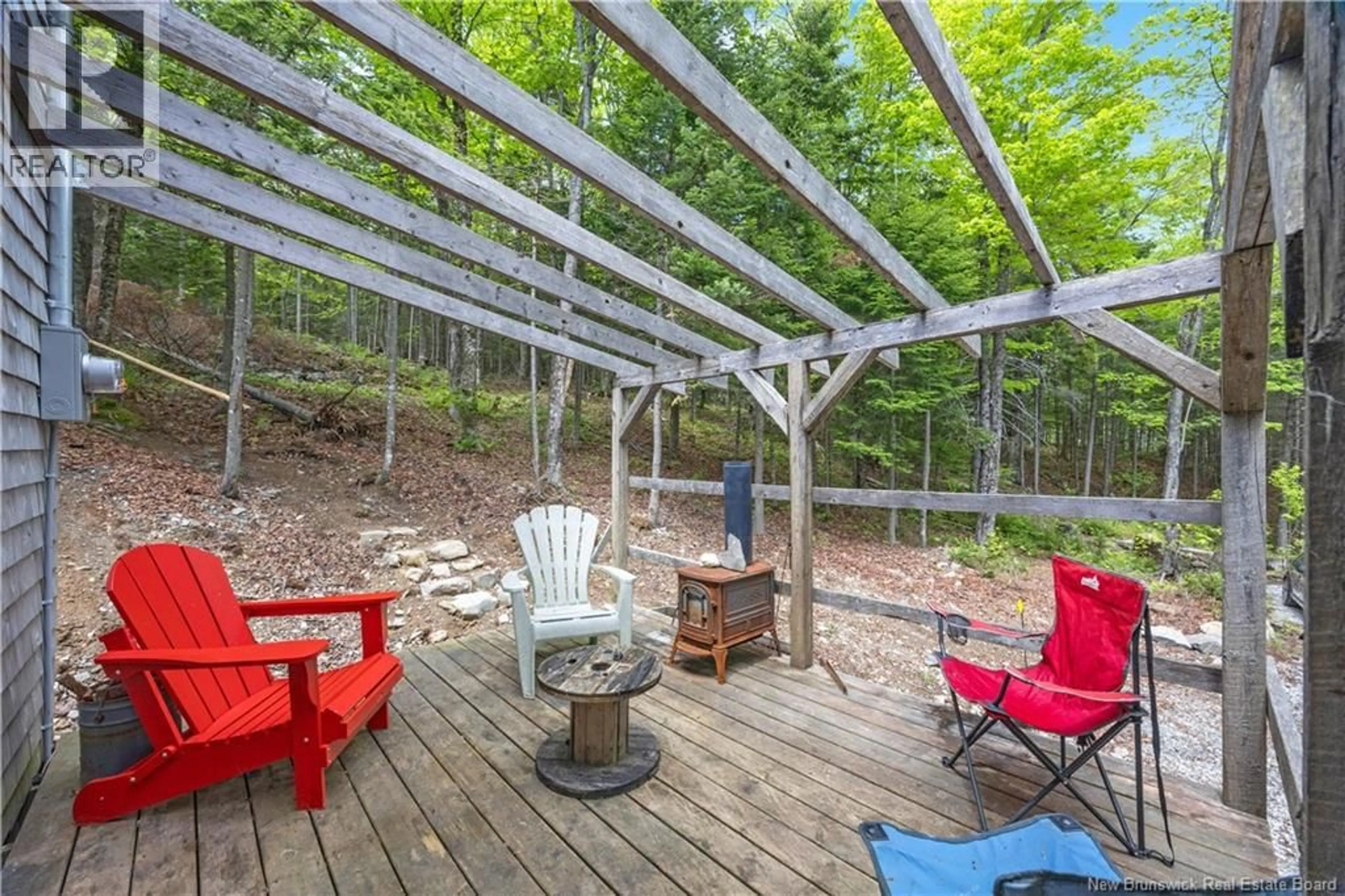Patio, forest/trees view for 345 KETCHUM ROAD, Norton New Brunswick E5N7X6