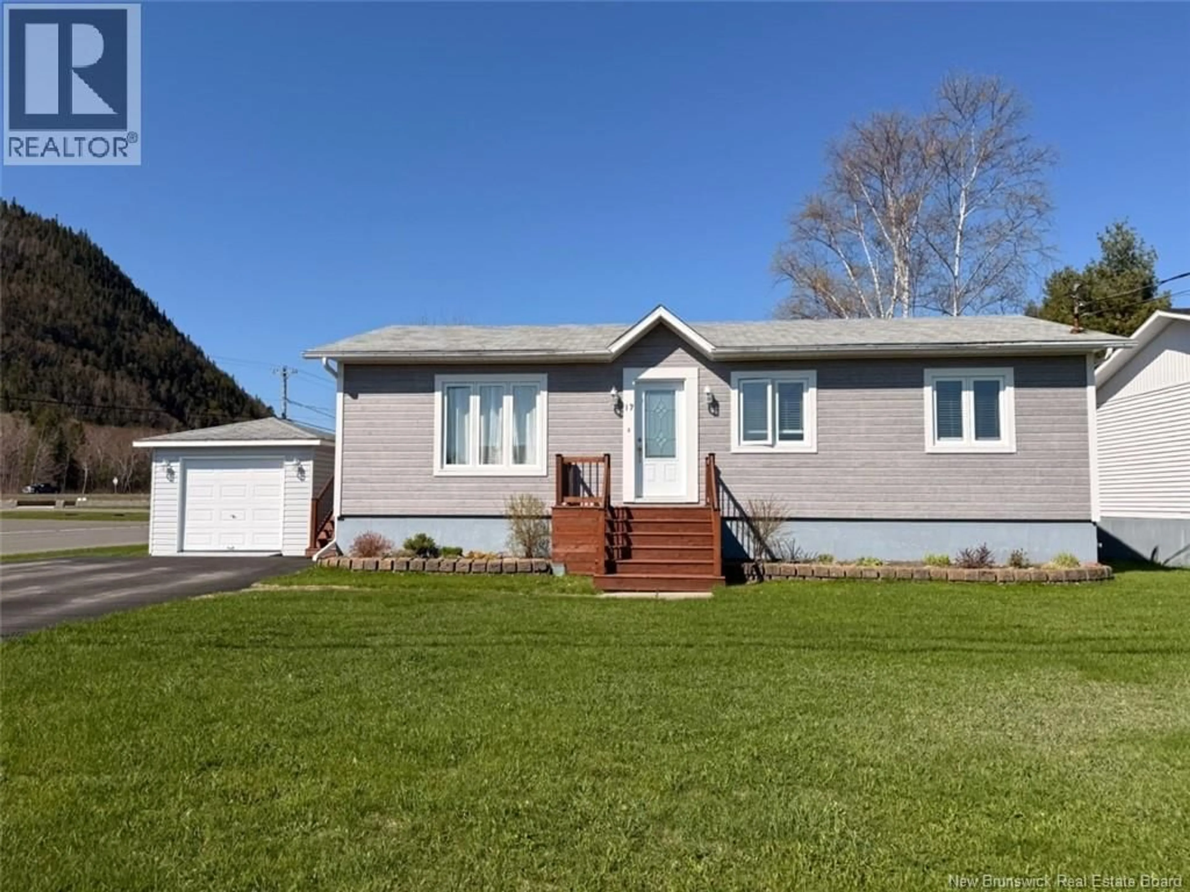 Home with vinyl exterior material, street for 17 PINE STREET, Campbellton New Brunswick E3N3P6