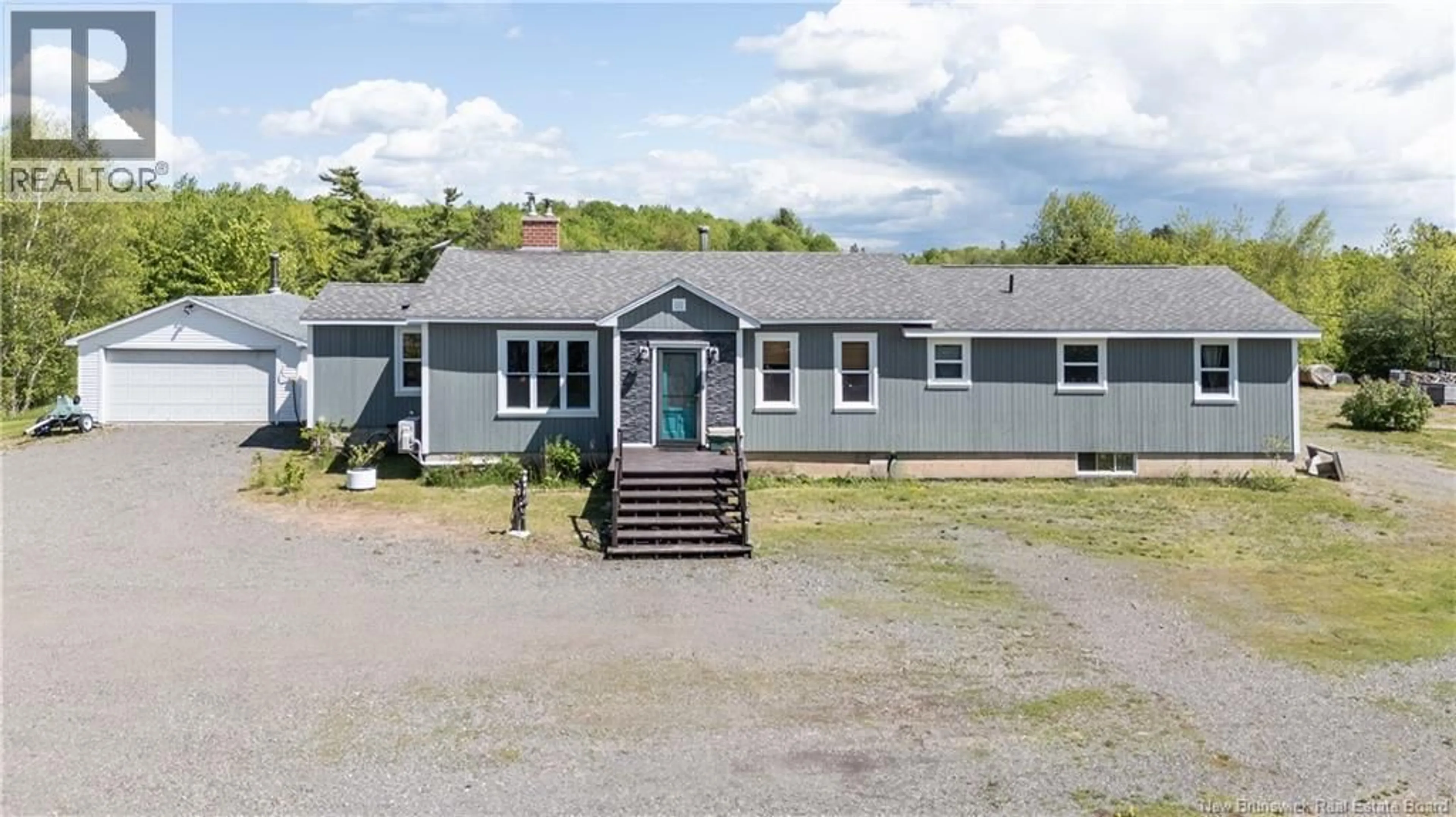 A pic from outside/outdoor area/front of a property/back of a property/a pic from drone, building for 3854 ROUTE 106, River Glade New Brunswick E4Z6G2