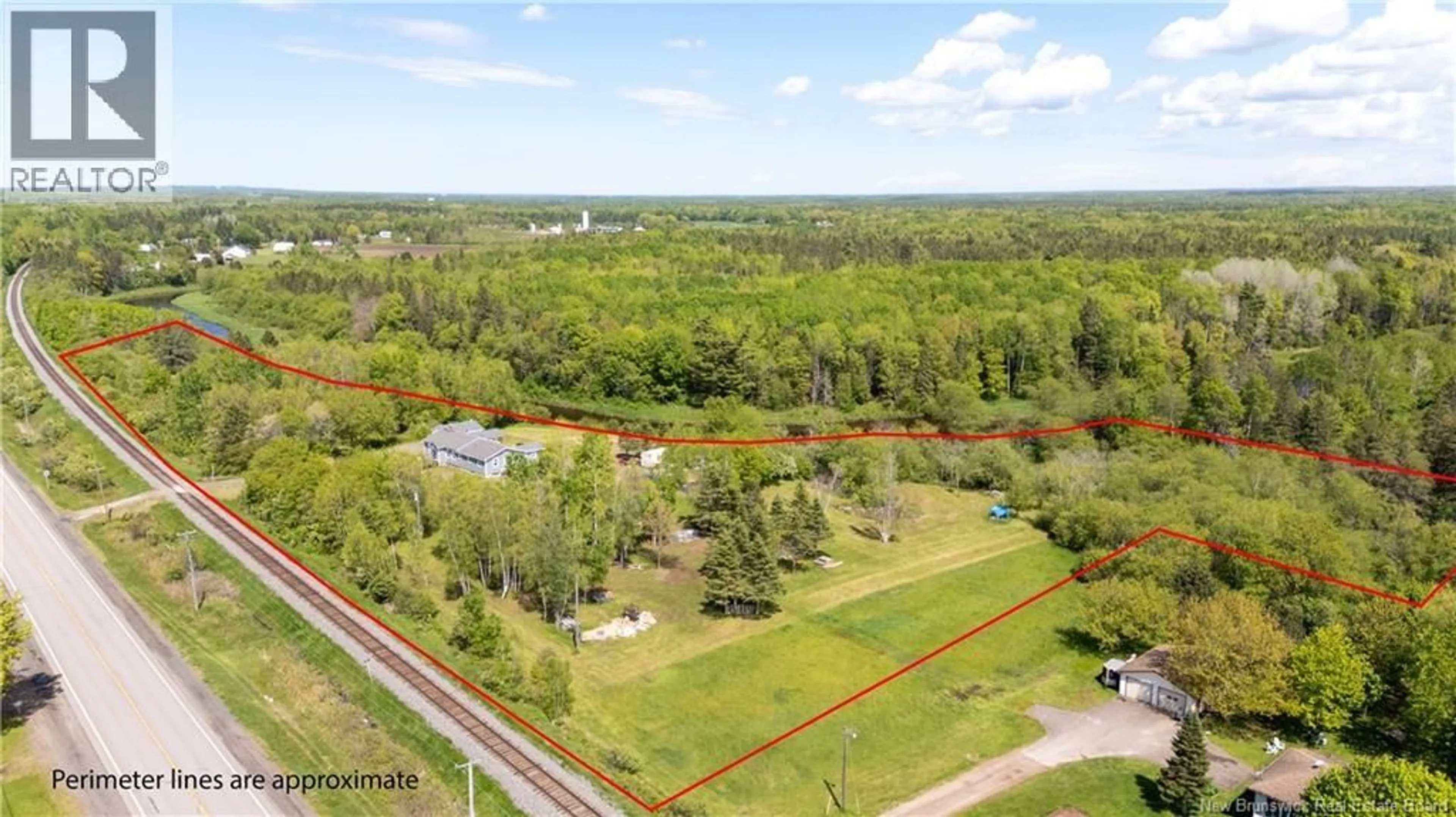 A pic from outside/outdoor area/front of a property/back of a property/a pic from drone, forest/trees view for 3854 ROUTE 106, River Glade New Brunswick E4Z6G2