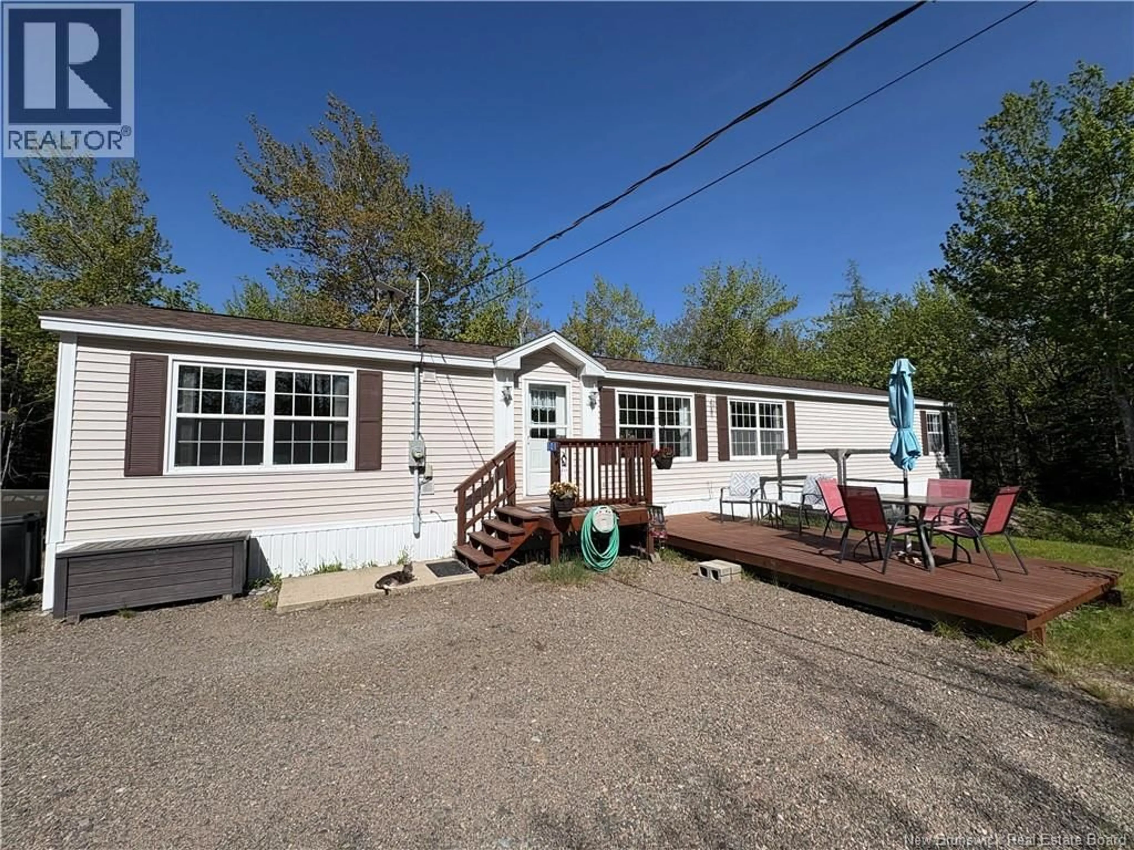 Home with vinyl exterior material, street for 101 MAXWELL ROAD, Canal New Brunswick E5C1K2