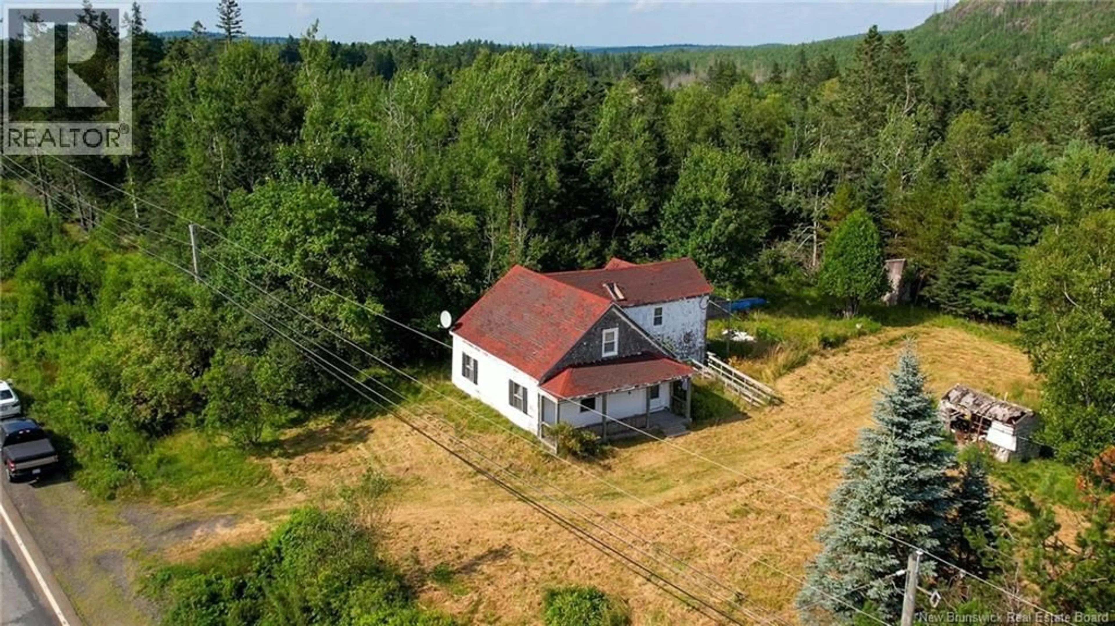 A pic from outside/outdoor area/front of a property/back of a property/a pic from drone, building for 3625 ROUTE 127, Bayside New Brunswick E5B2V3