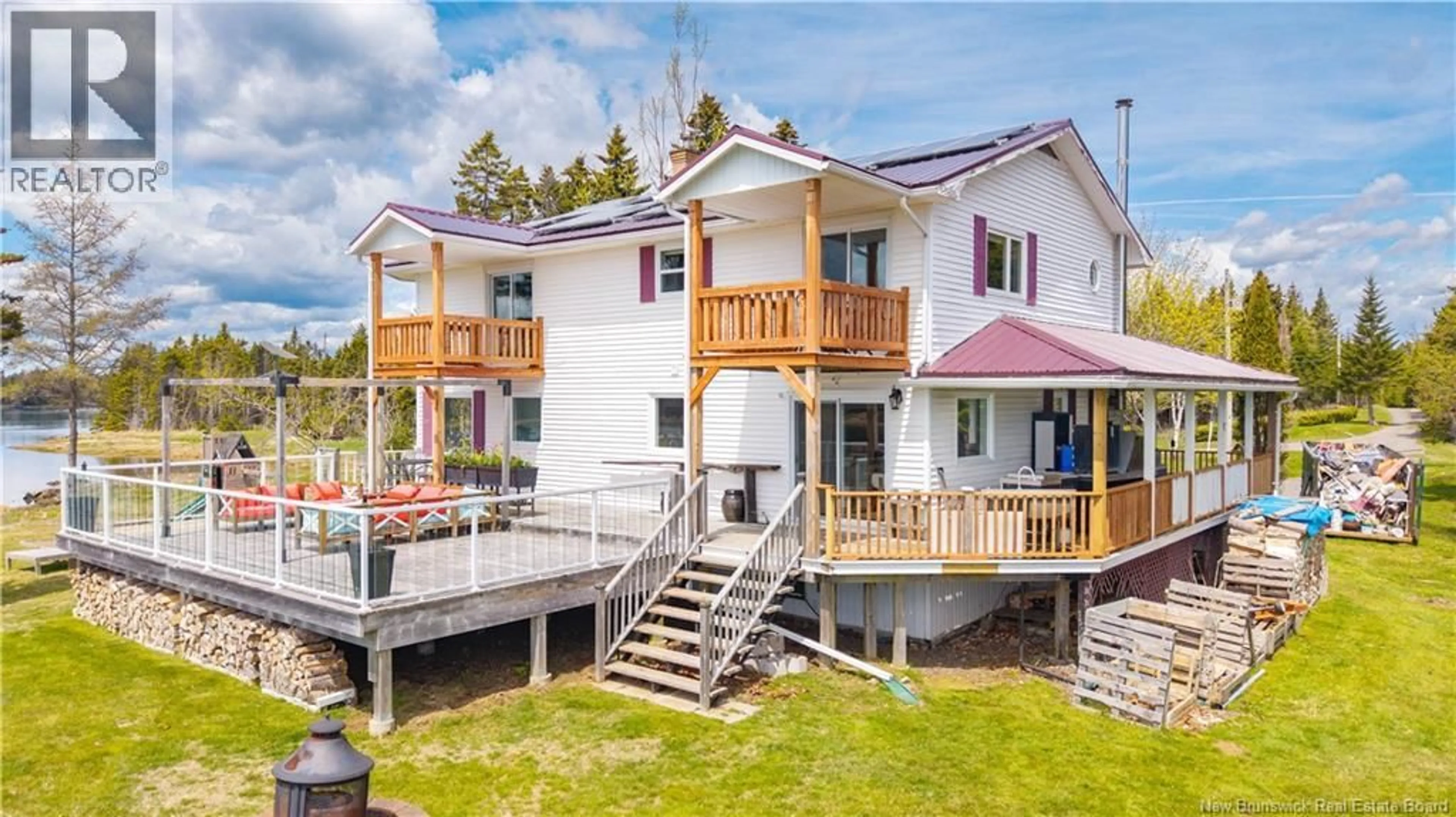 A pic from outside/outdoor area/front of a property/back of a property/a pic from drone, water/lake/river/ocean view for 60 MEADOWBROOK LANE, L'etete New Brunswick E5C2P1
