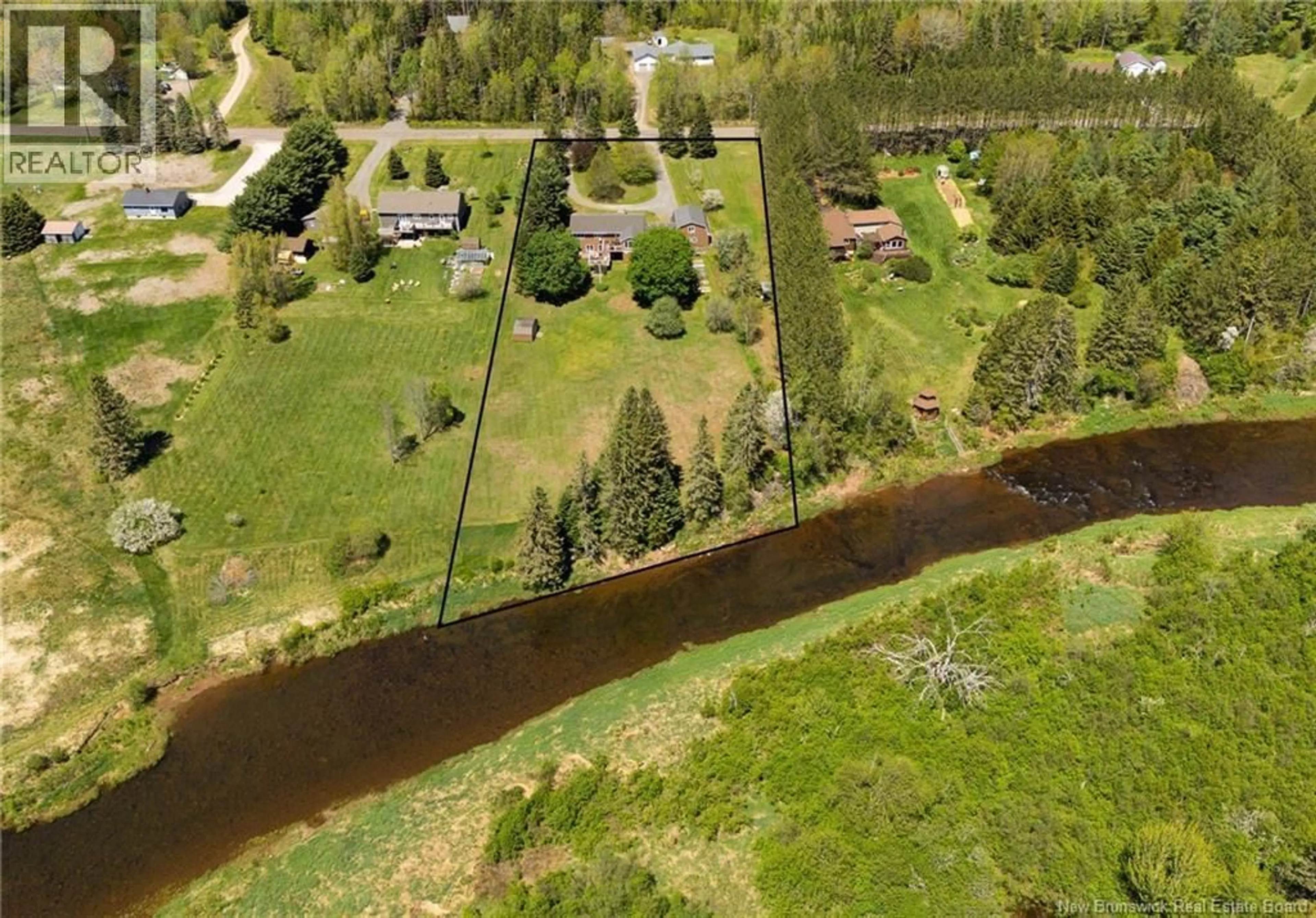 A pic from outside/outdoor area/front of a property/back of a property/a pic from drone, water/lake/river/ocean view for 295 MOLLINS ROAD, Colpitts Settlement New Brunswick E4J2X1
