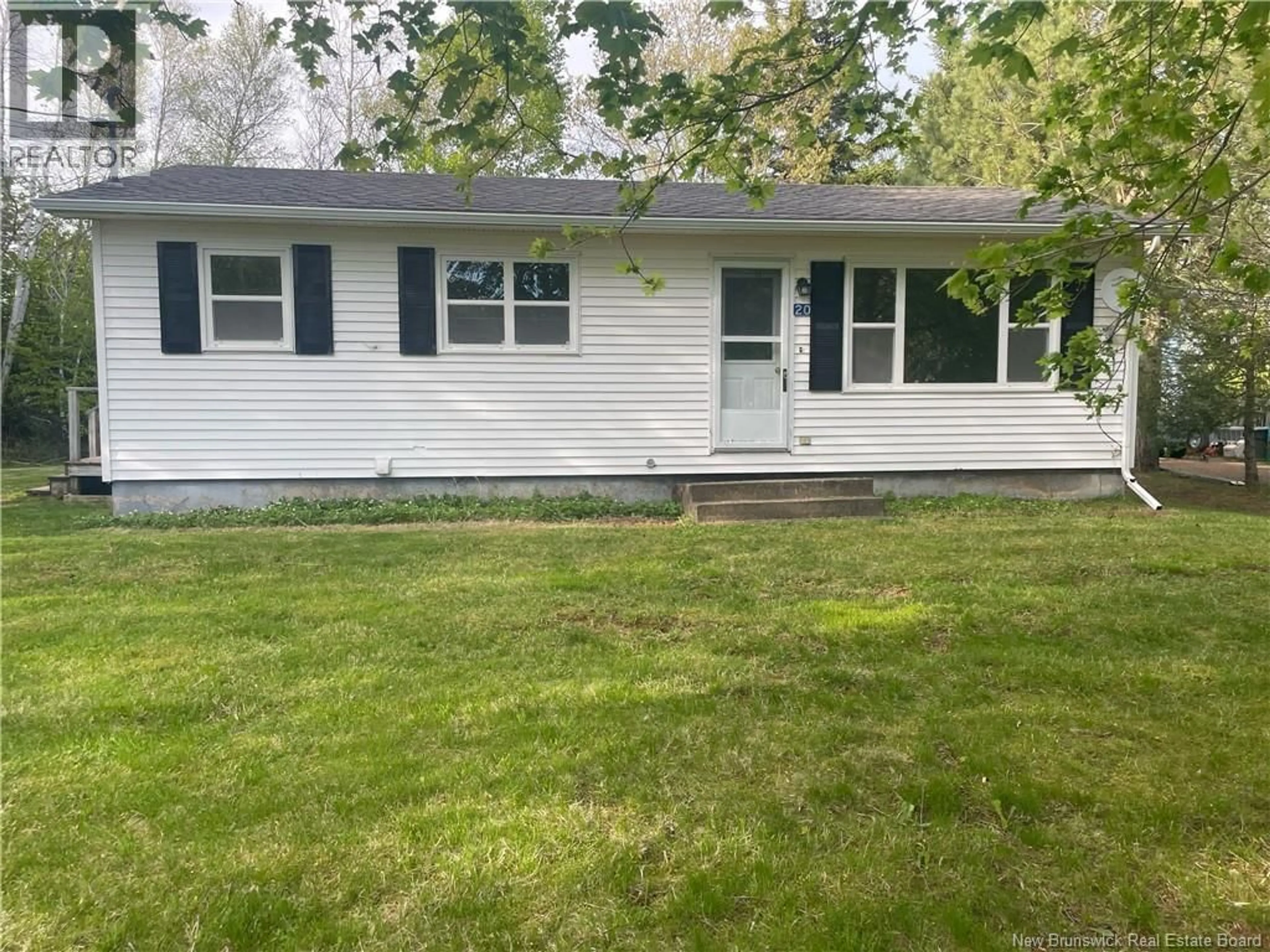Home with vinyl exterior material, street for 20 BALSER PLACE, Sackville New Brunswick E4L3C9