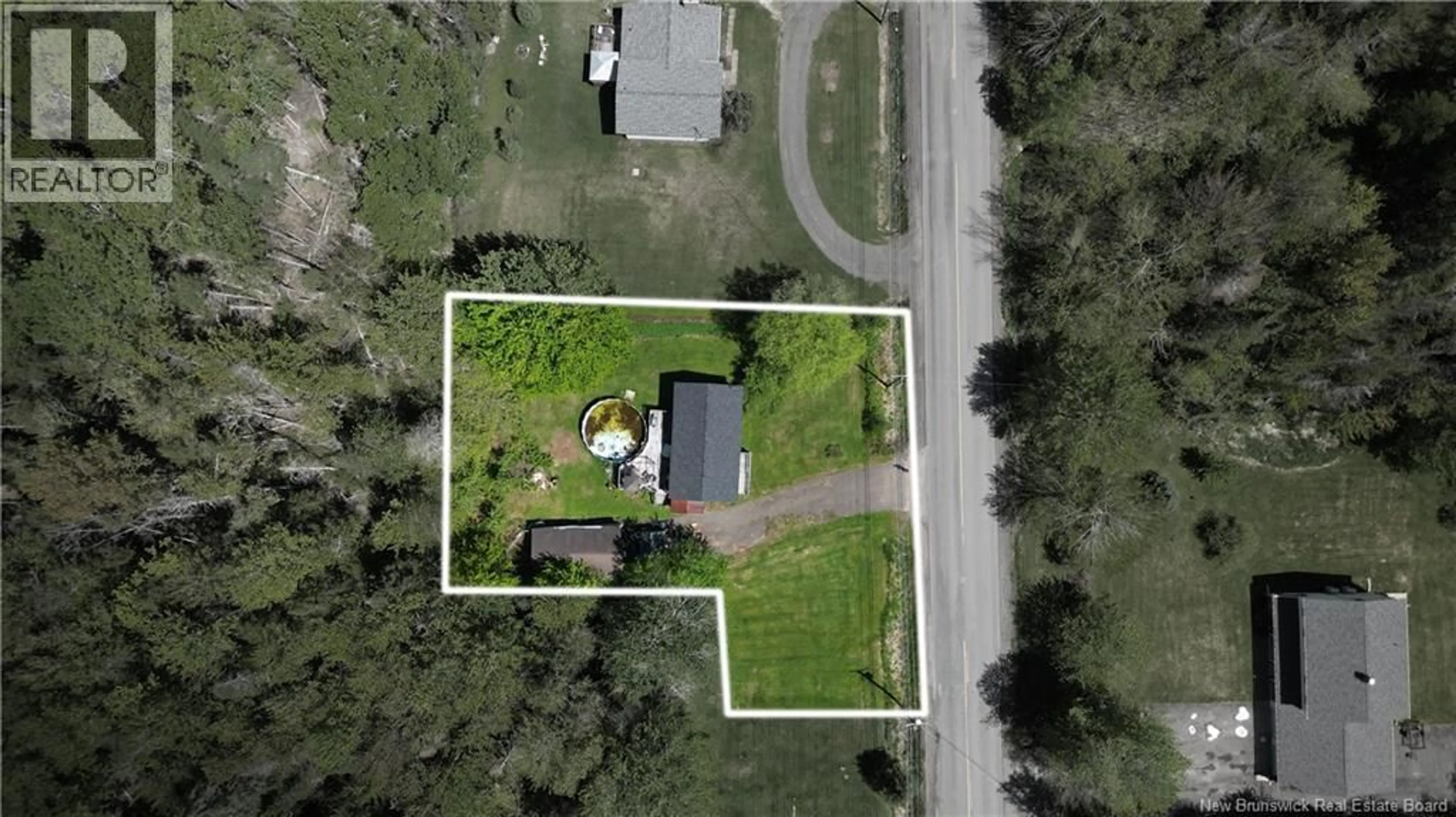 A pic from outside/outdoor area/front of a property/back of a property/a pic from drone, street for 60 CHARTERS SETTLEMENT ROAD, Charters Settlement New Brunswick E3C1Y4