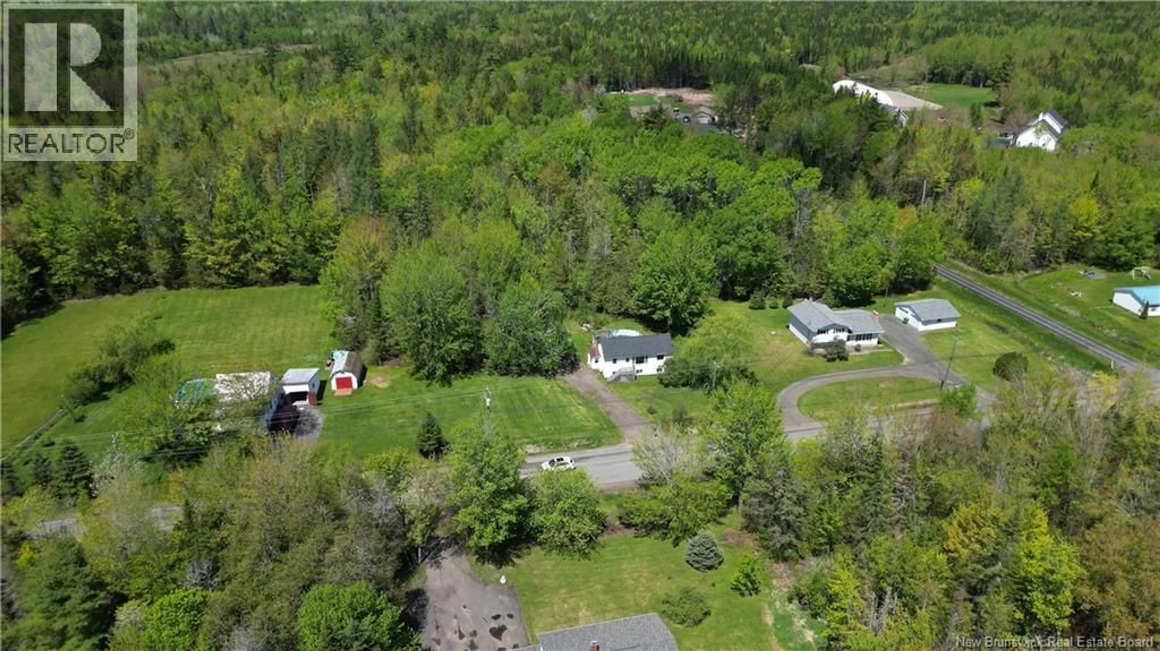 A pic from outside/outdoor area/front of a property/back of a property/a pic from drone, forest/trees view for 60 CHARTERS SETTLEMENT ROAD, Charters Settlement New Brunswick E3C1Y4