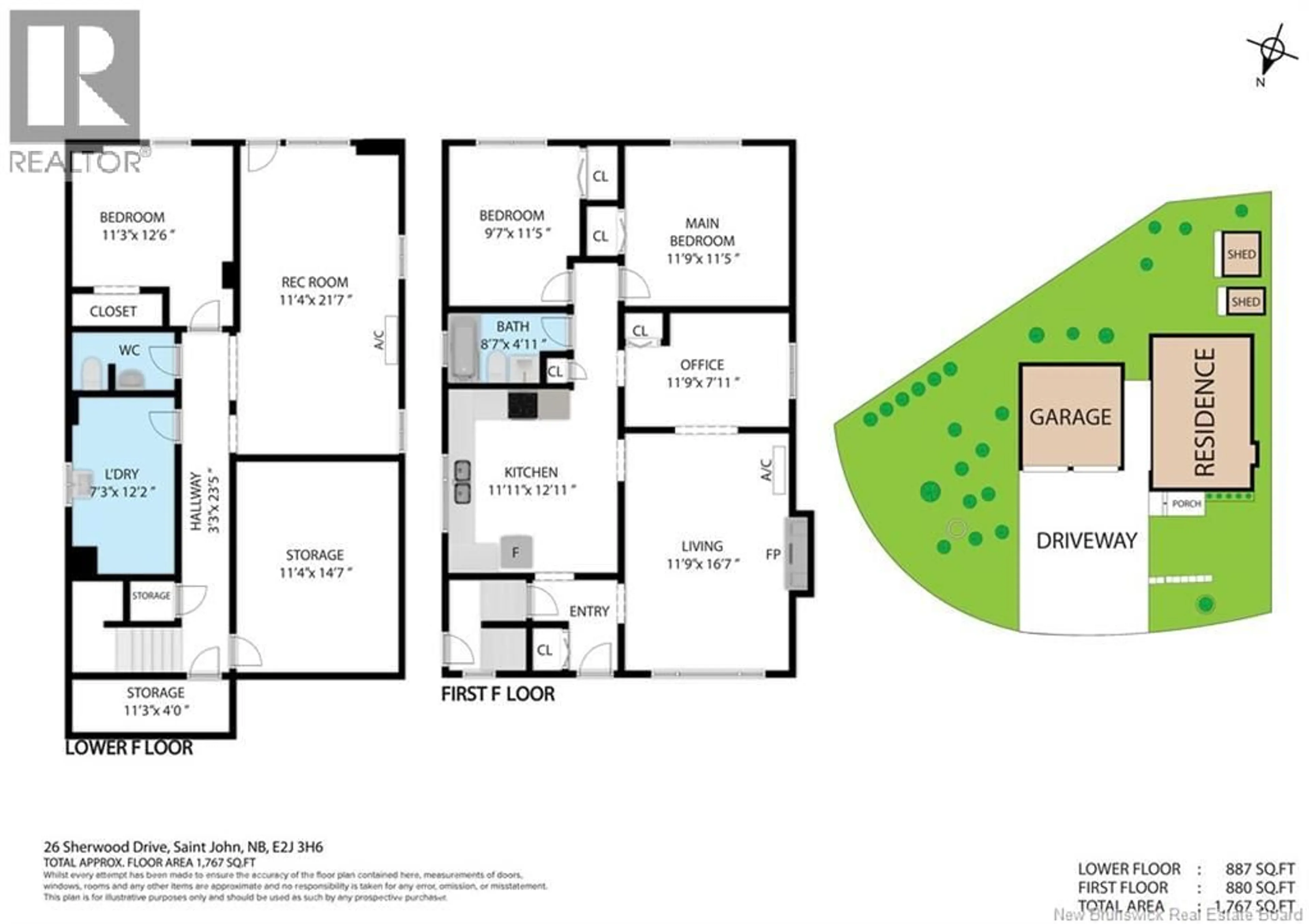 Floor plan for 26 SHERWOOD DRIVE, Saint John New Brunswick E2J3H6
