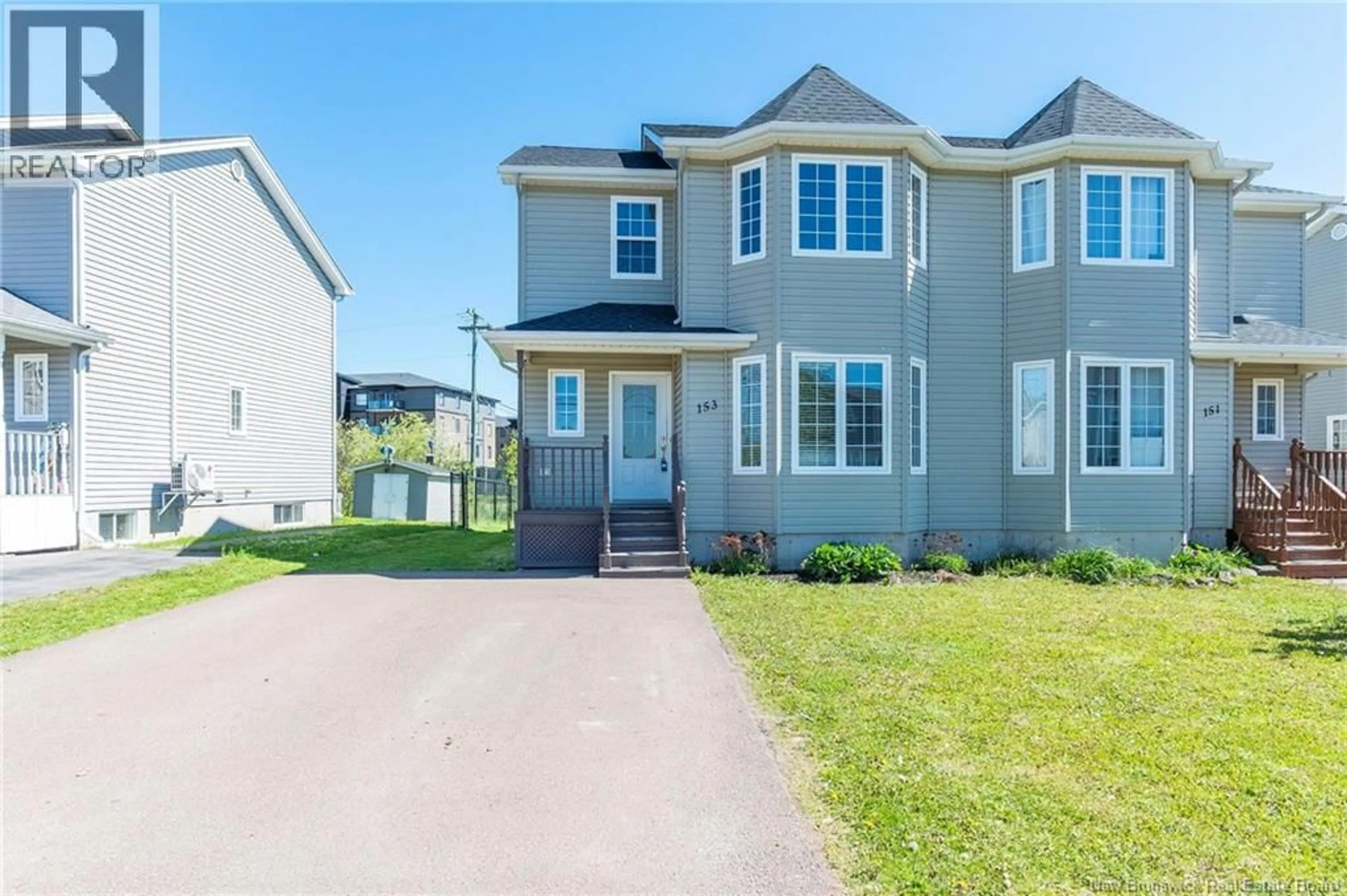 Home with vinyl exterior material, street for 153 IVY ROAD, Moncton New Brunswick E1G0J6