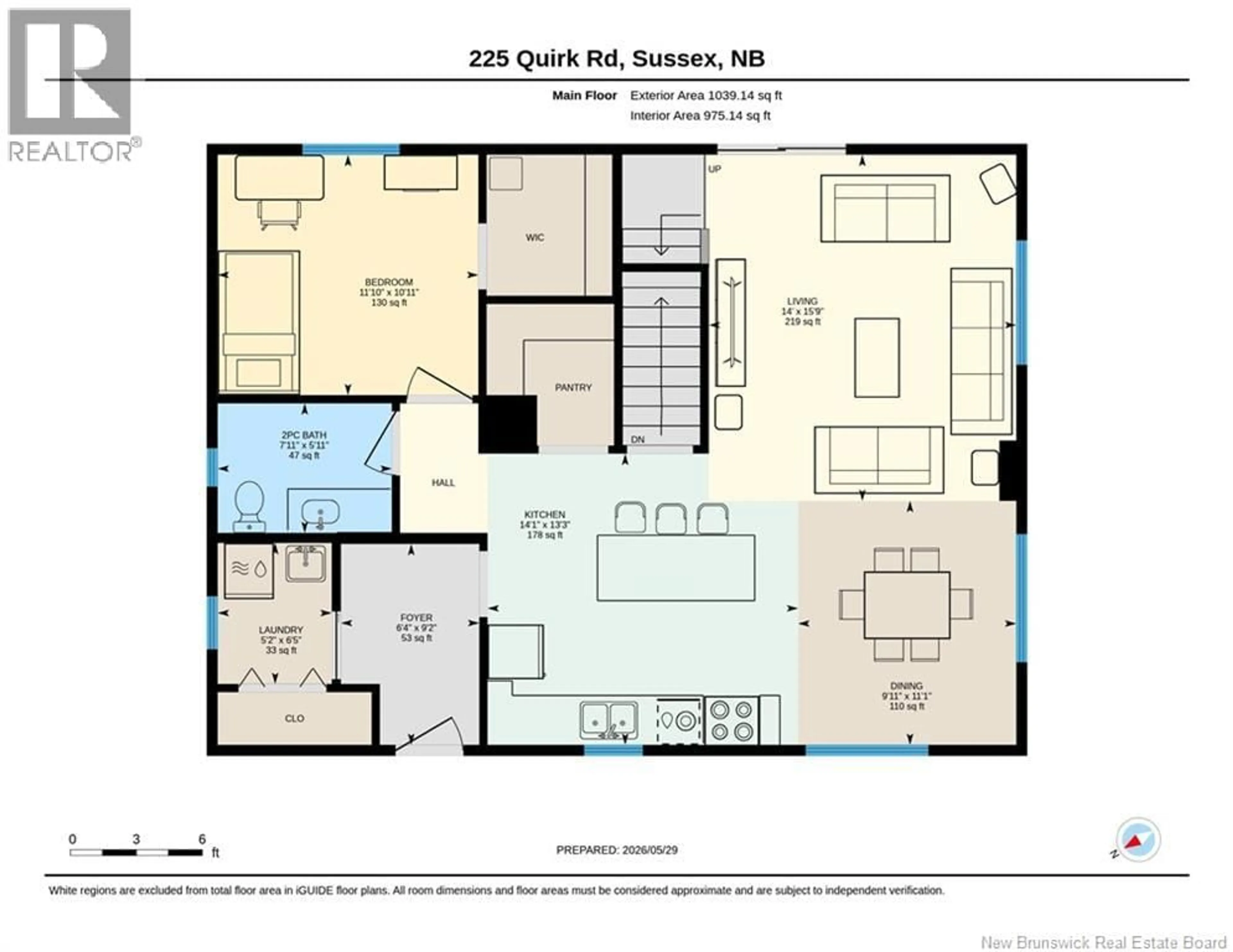 Floor plan for 225 QUIRK ROAD, Wards Creek New Brunswick E4E4P1