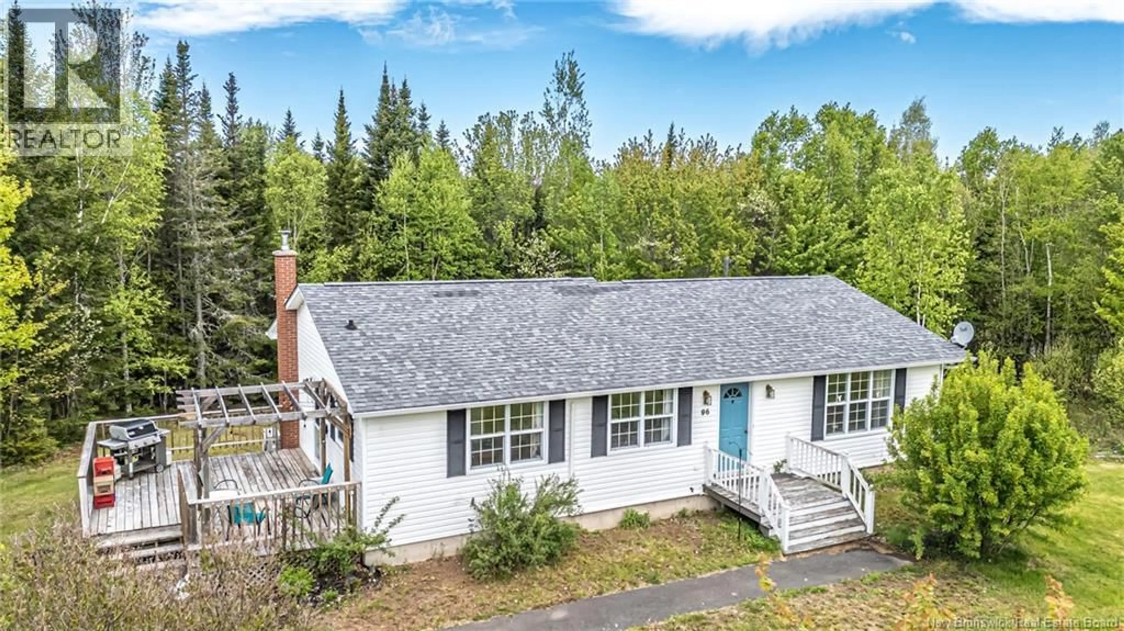 A pic from outside/outdoor area/front of a property/back of a property/a pic from drone, unknown for 96 LAKEVIEW AVENUE, Charters Settlement New Brunswick E3C1W8