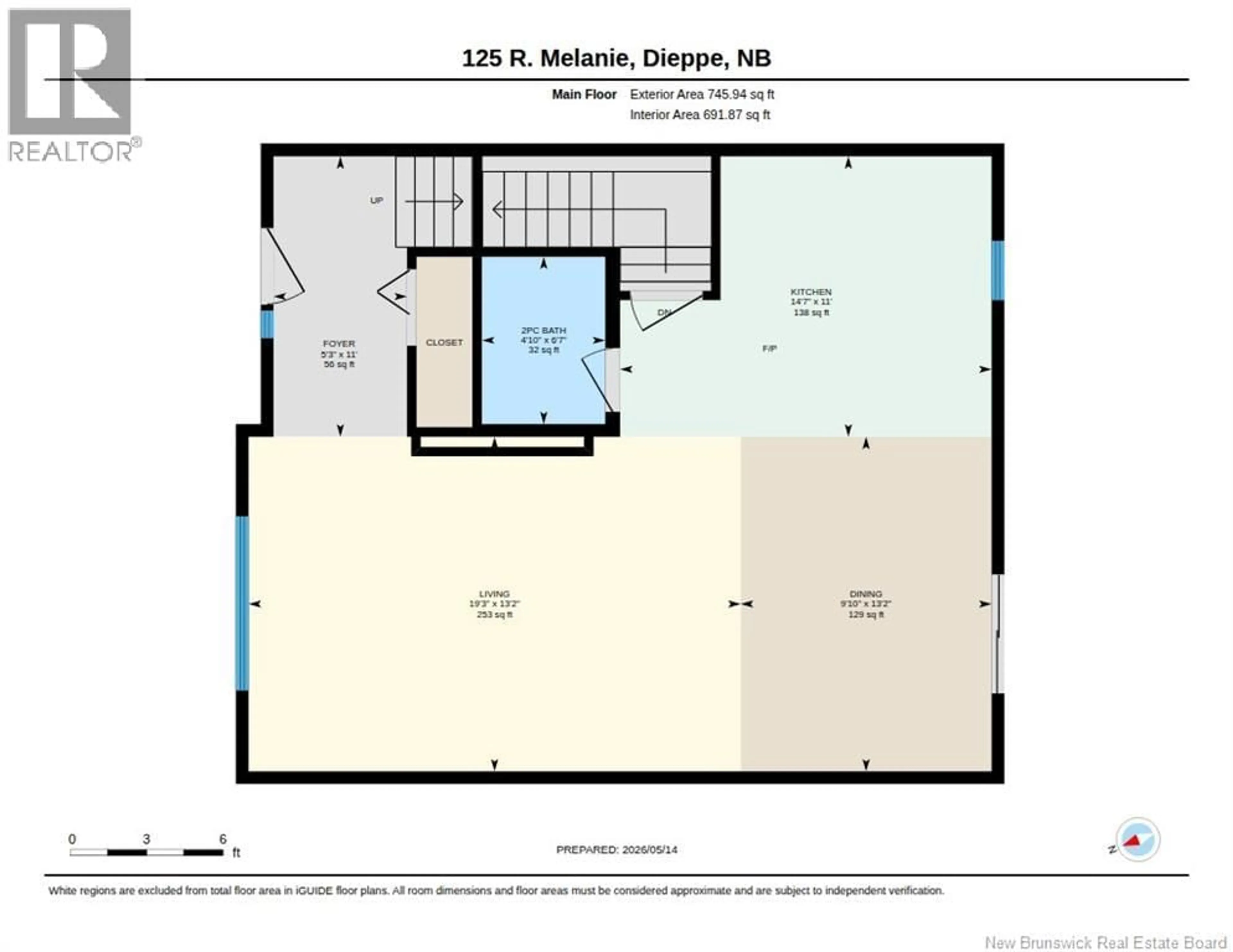 Floor plan for 125 MELANIE STREET, Dieppe New Brunswick E1A9H3