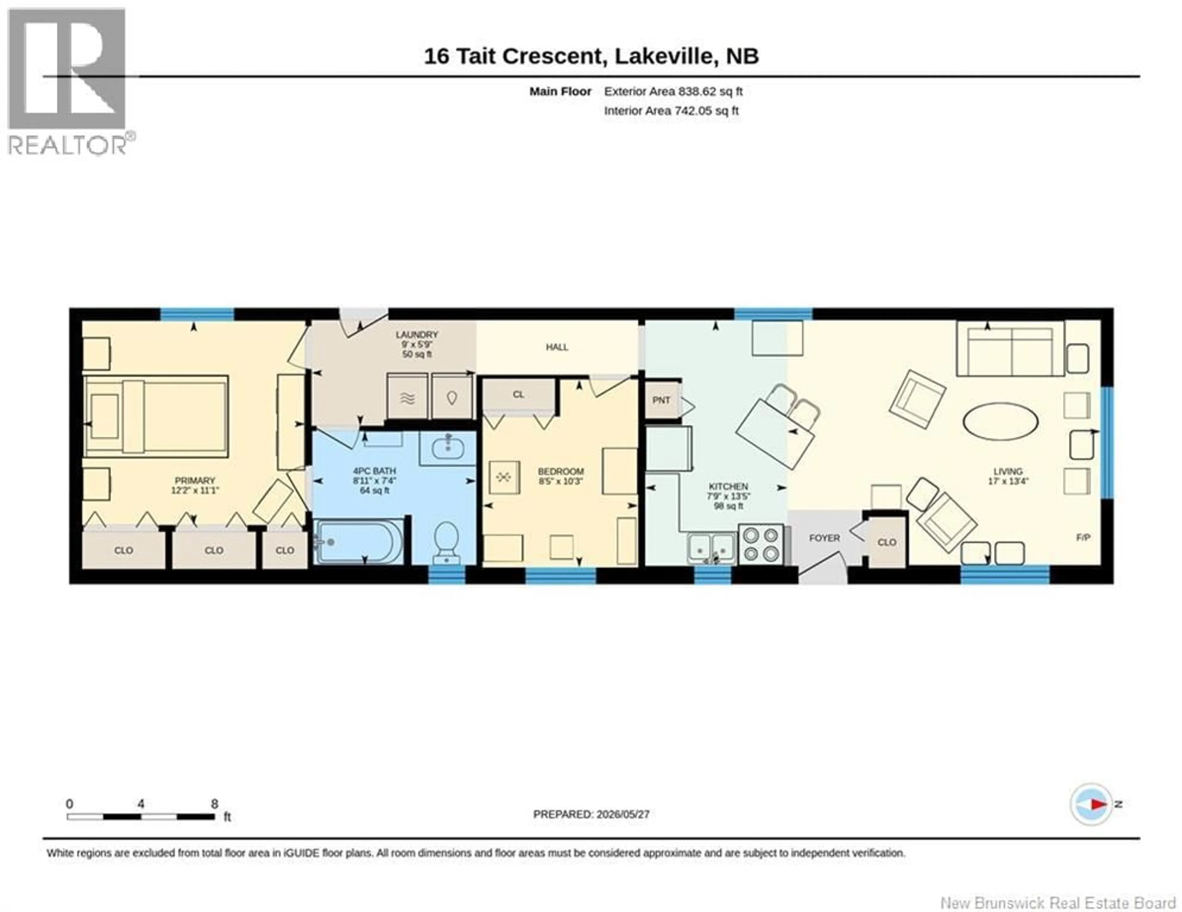 Floor plan for 16 TAIT CRESCENT, Lakeville New Brunswick E1H1K5