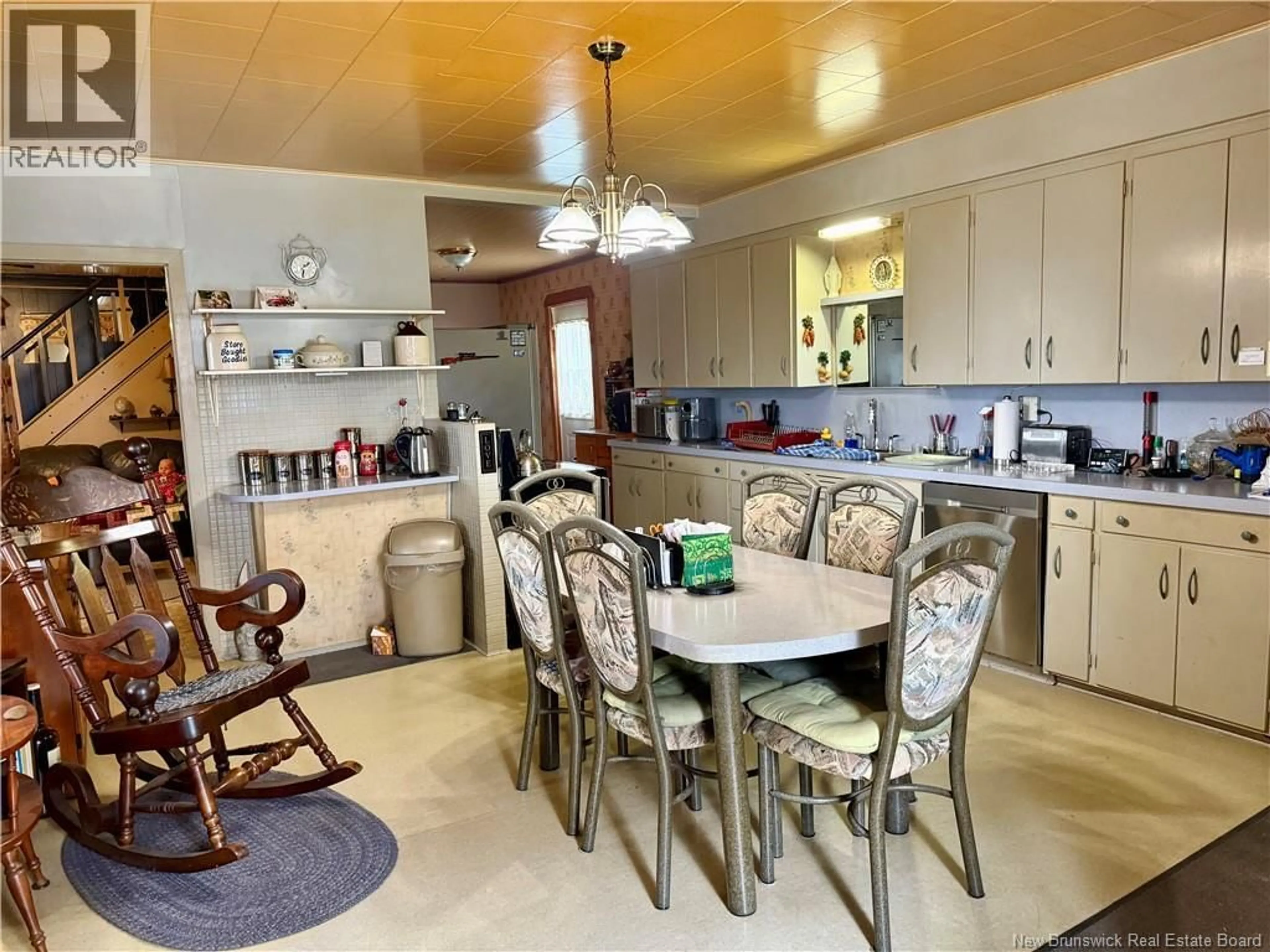 Open concept kitchen, ceramic/tile floor for 110 P. MARTIN ROAD, Saint-André New Brunswick E3Y3H3