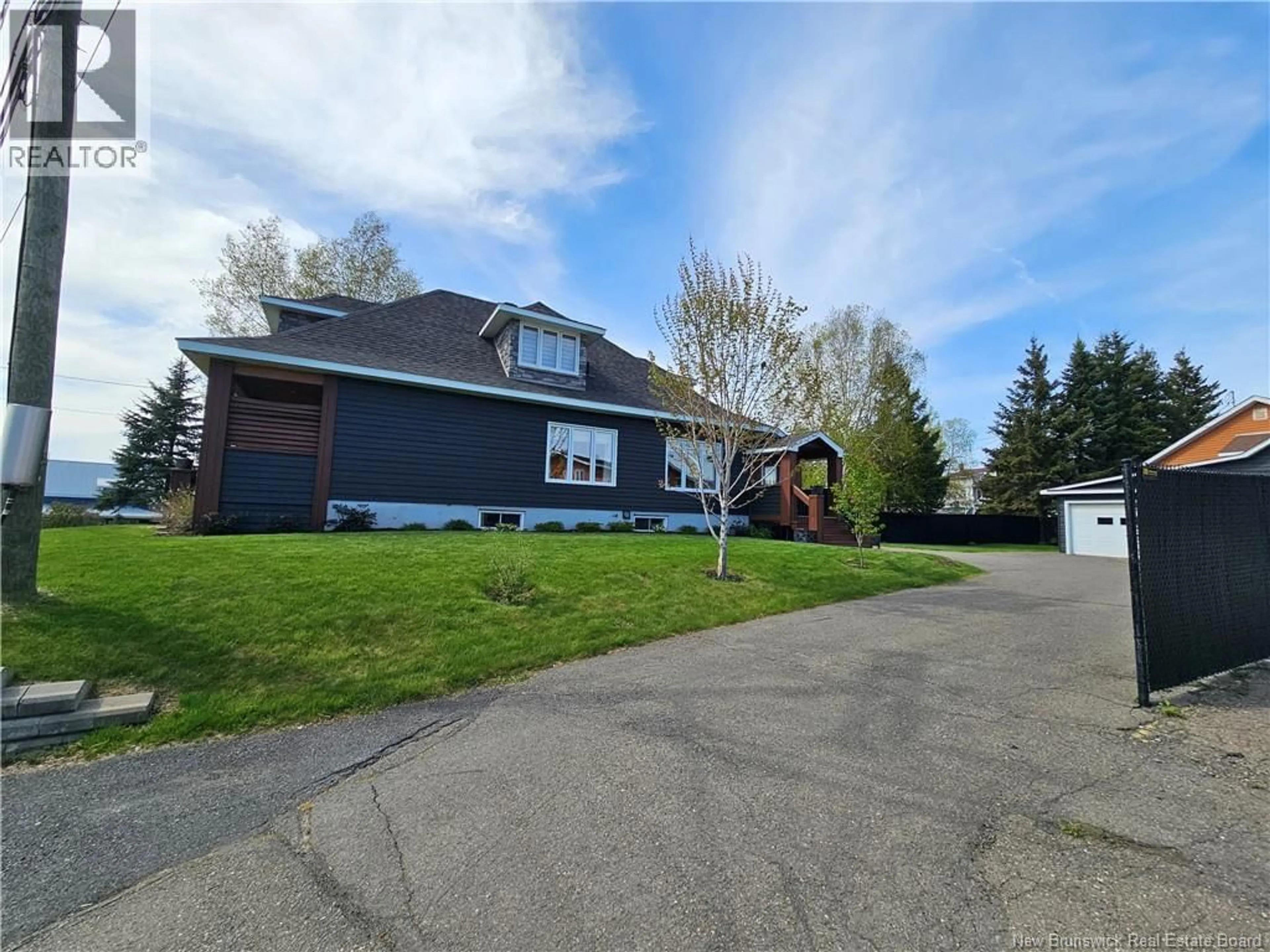 A pic from outside/outdoor area/front of a property/back of a property/a pic from drone, street for 45 TOBIQUE STREET, Grand Falls New Brunswick E3Y1B9