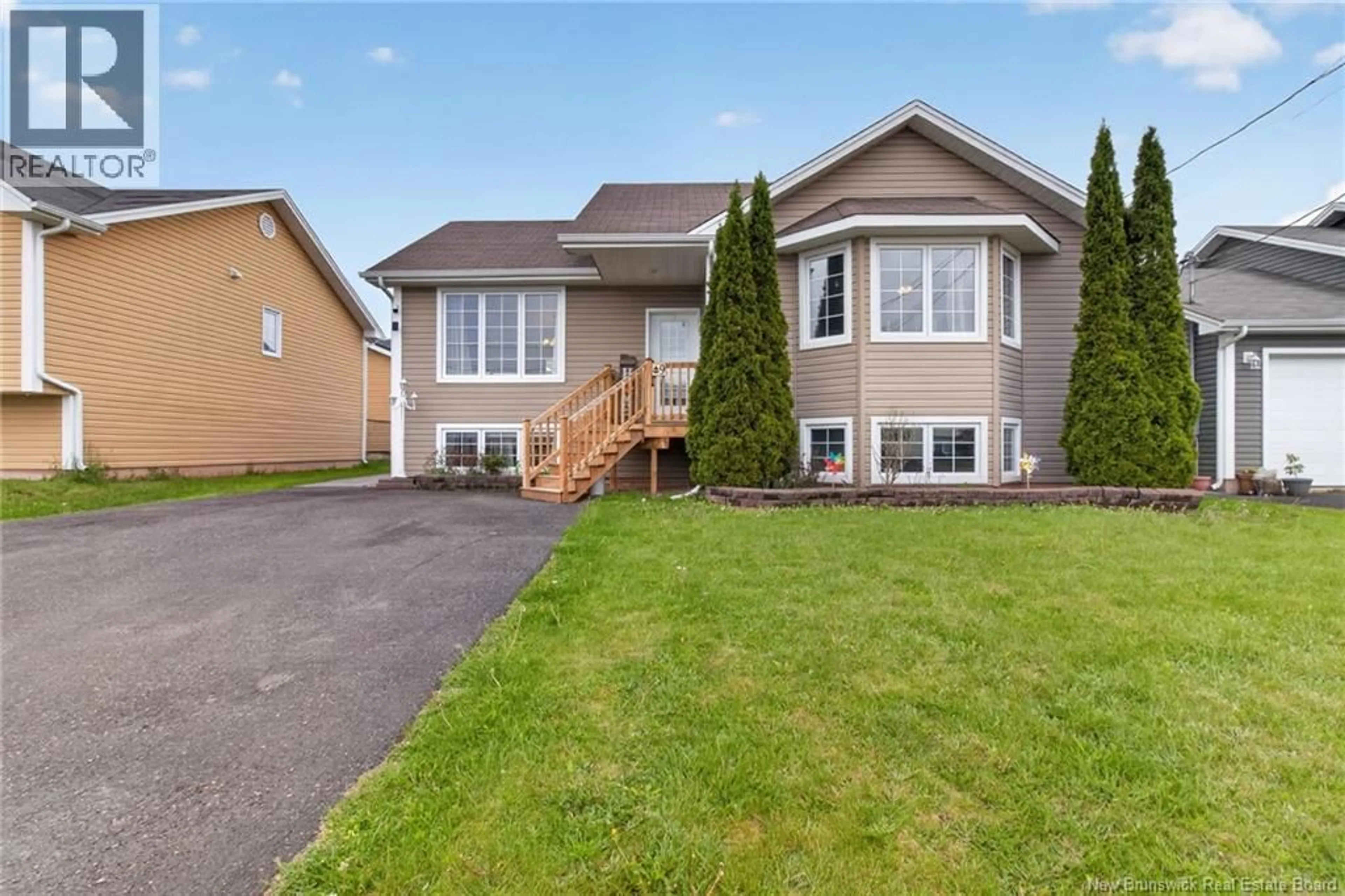 Home with vinyl exterior material, street for 9 MONIQUE STREET, Moncton New Brunswick E1G0R3