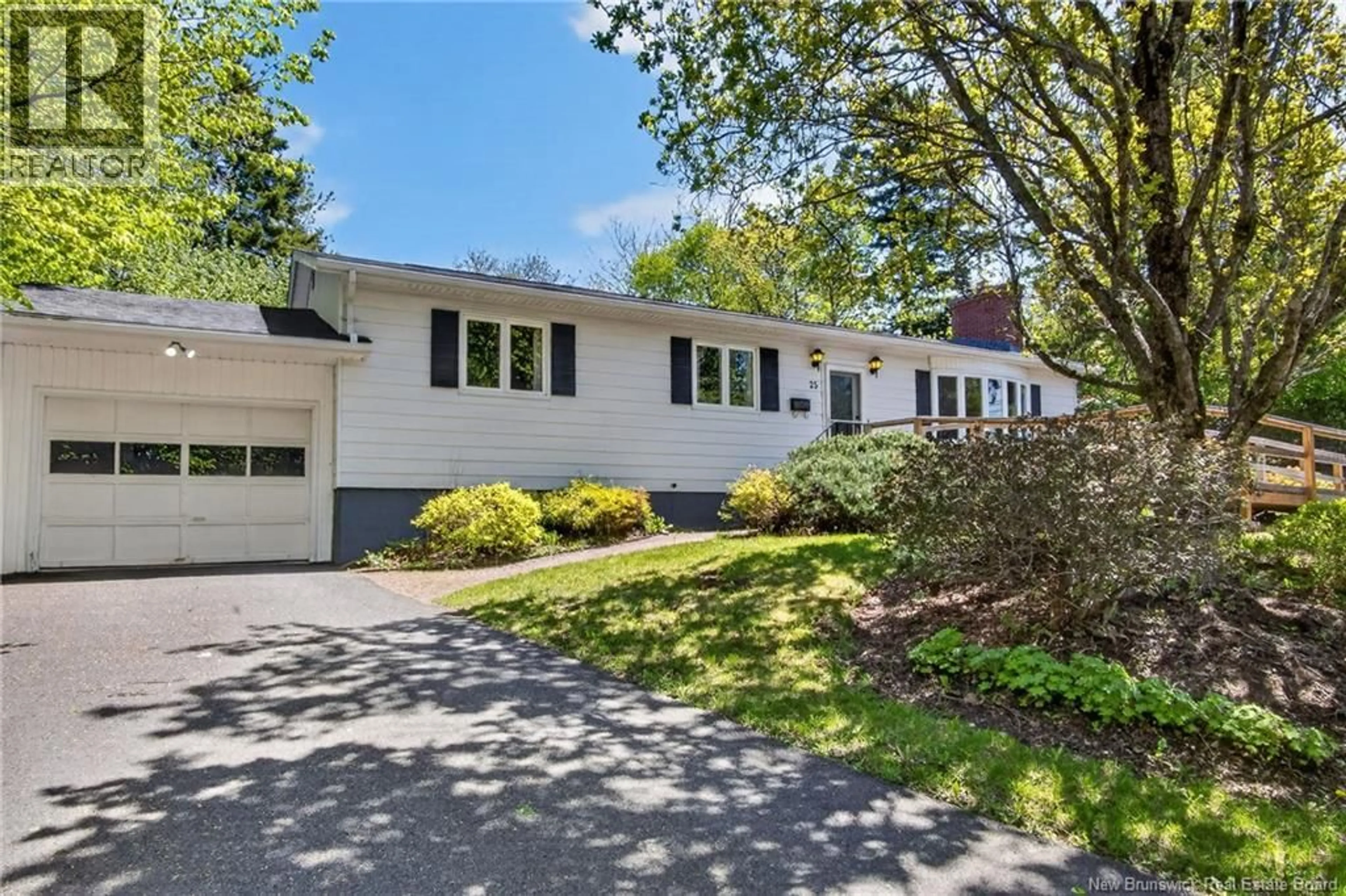 Home with vinyl exterior material, street for 25 ERISKAY DRIVE, Rothesay New Brunswick E2E5T5