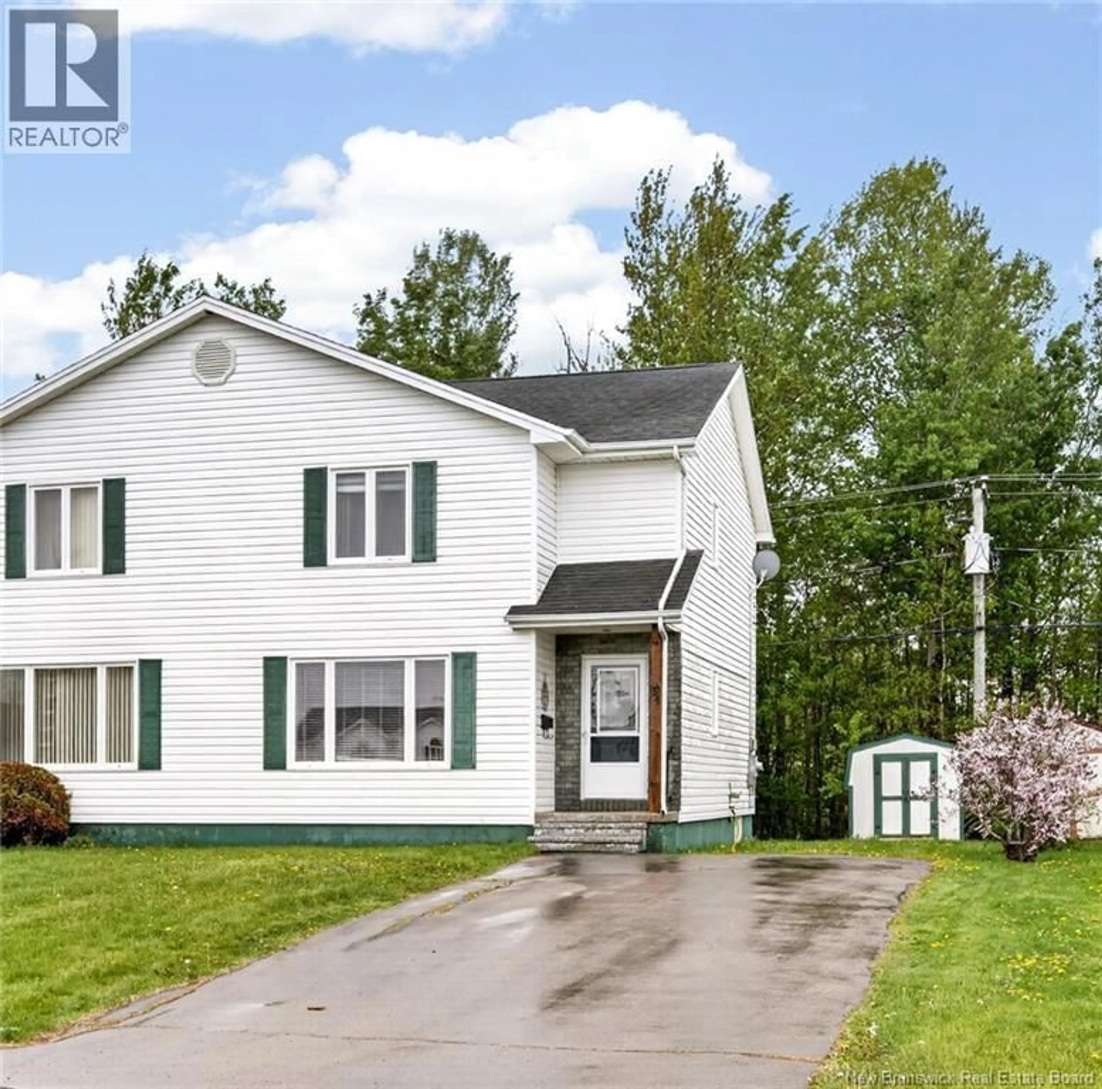 Home with vinyl exterior material, street for 34 SABLE, Moncton New Brunswick E1G2H5