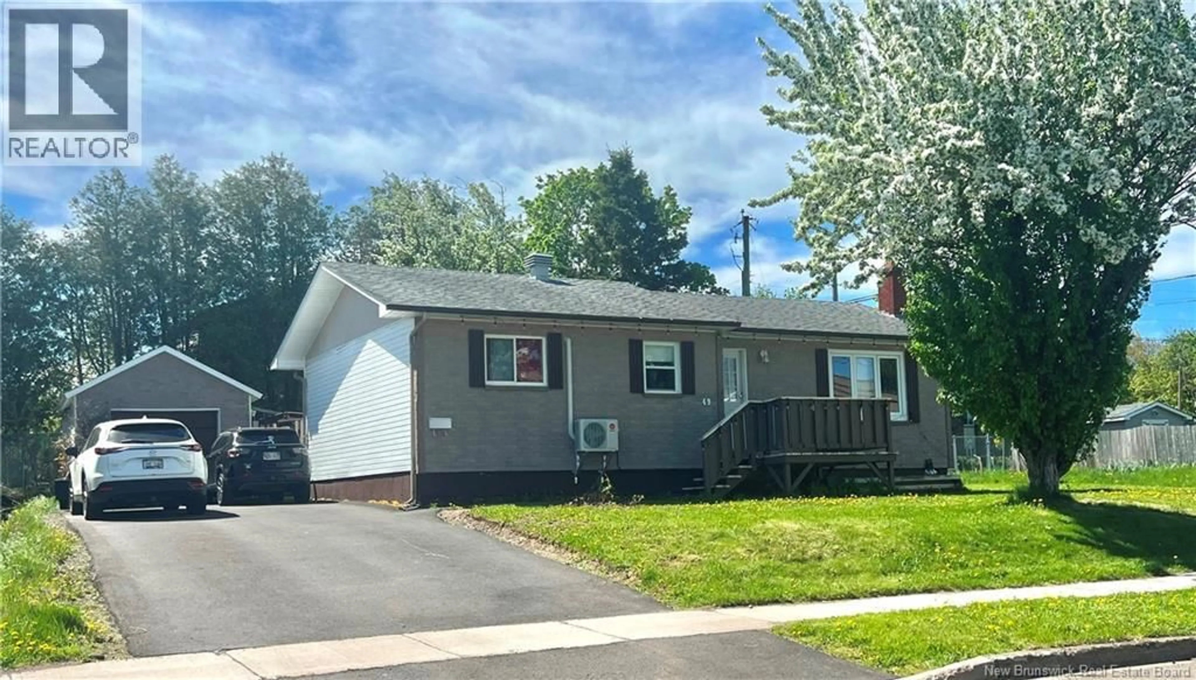Home with vinyl exterior material, street for 49 BEECHWOOD AVENUE, Moncton New Brunswick E1A5P7