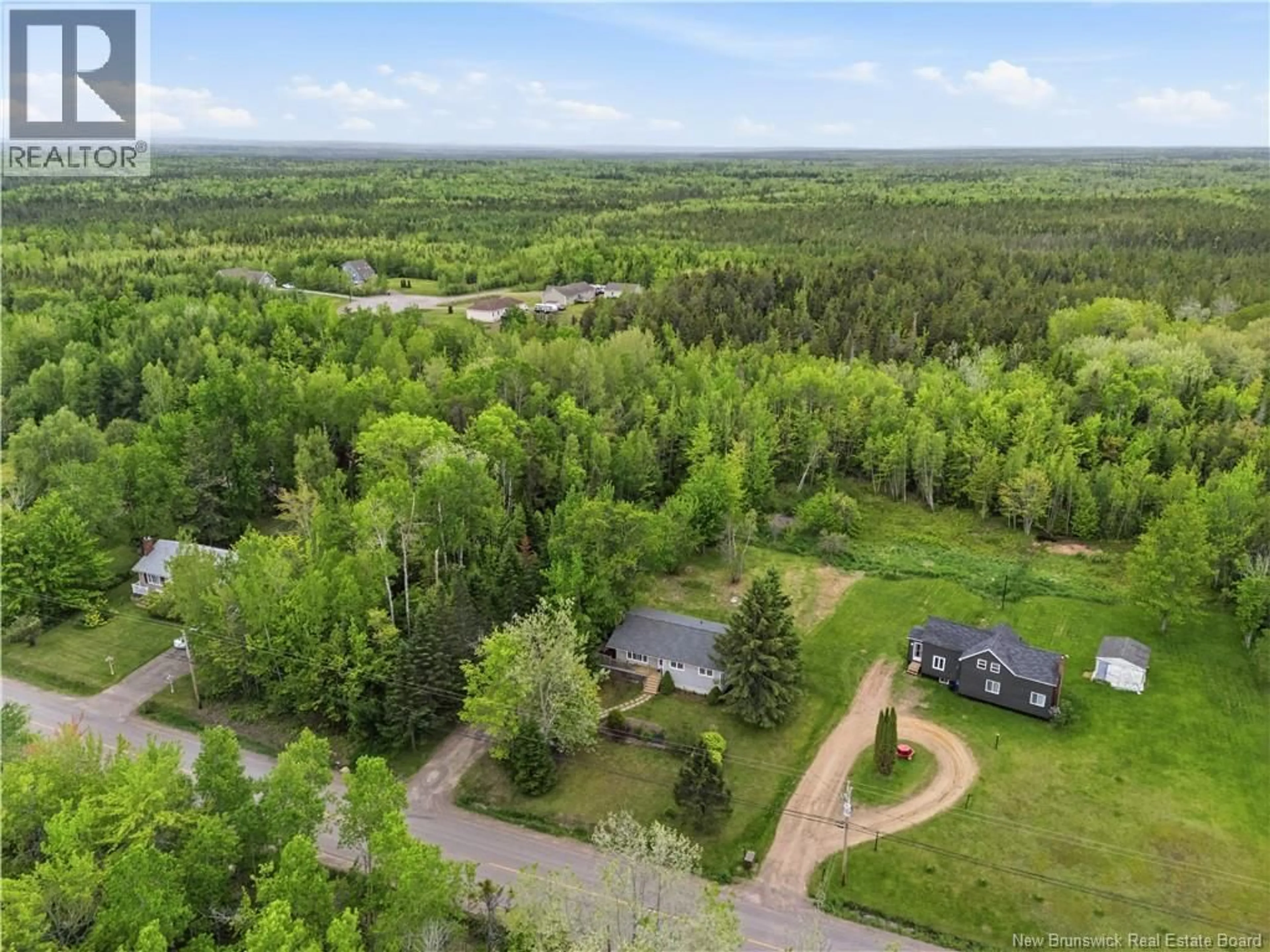 A pic from outside/outdoor area/front of a property/back of a property/a pic from drone, forest/trees view for 809 PINE GLEN ROAD, Riverview New Brunswick E1J1R7