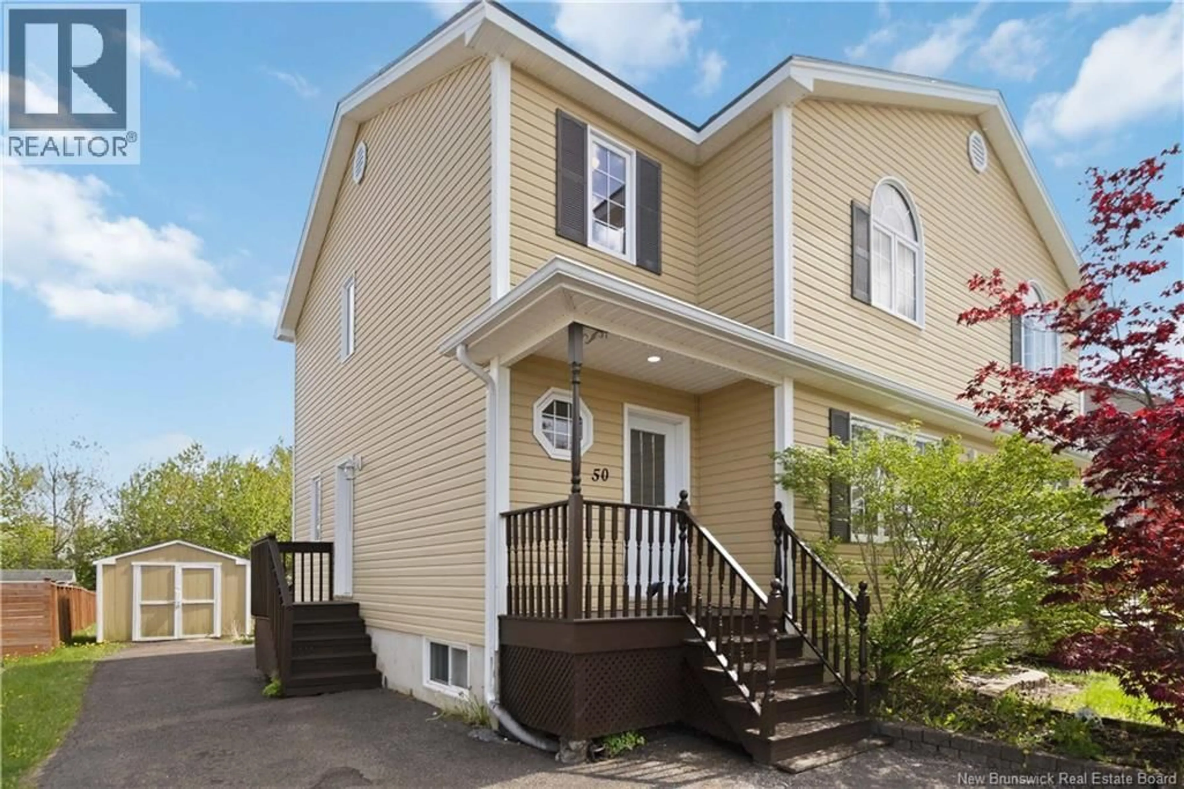 Home with vinyl exterior material, street for 50 LIMESTONE DRIVE, Moncton New Brunswick E1G5P4