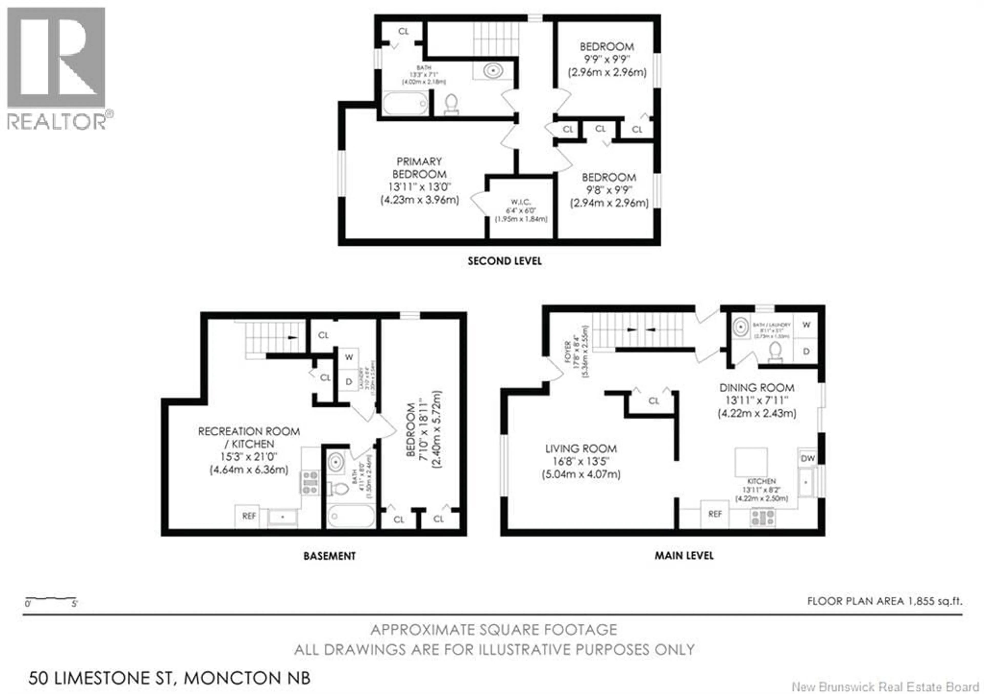 Floor plan for 50 LIMESTONE DRIVE, Moncton New Brunswick E1G5P4