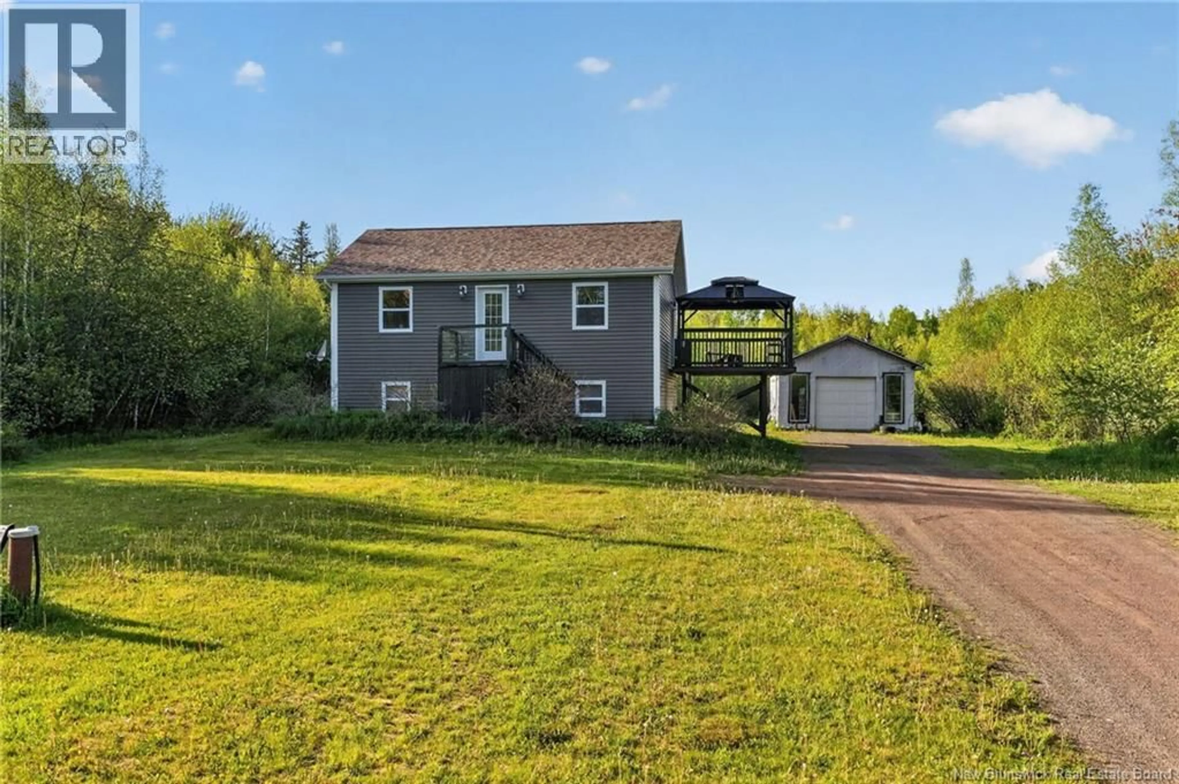 A pic from outside/outdoor area/front of a property/back of a property/a pic from drone, water/lake/river/ocean view for 612 MACDOUGALL ROAD, MacDougall Settlement New Brunswick E1H3H1